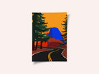 Clacier Road With Half Dome