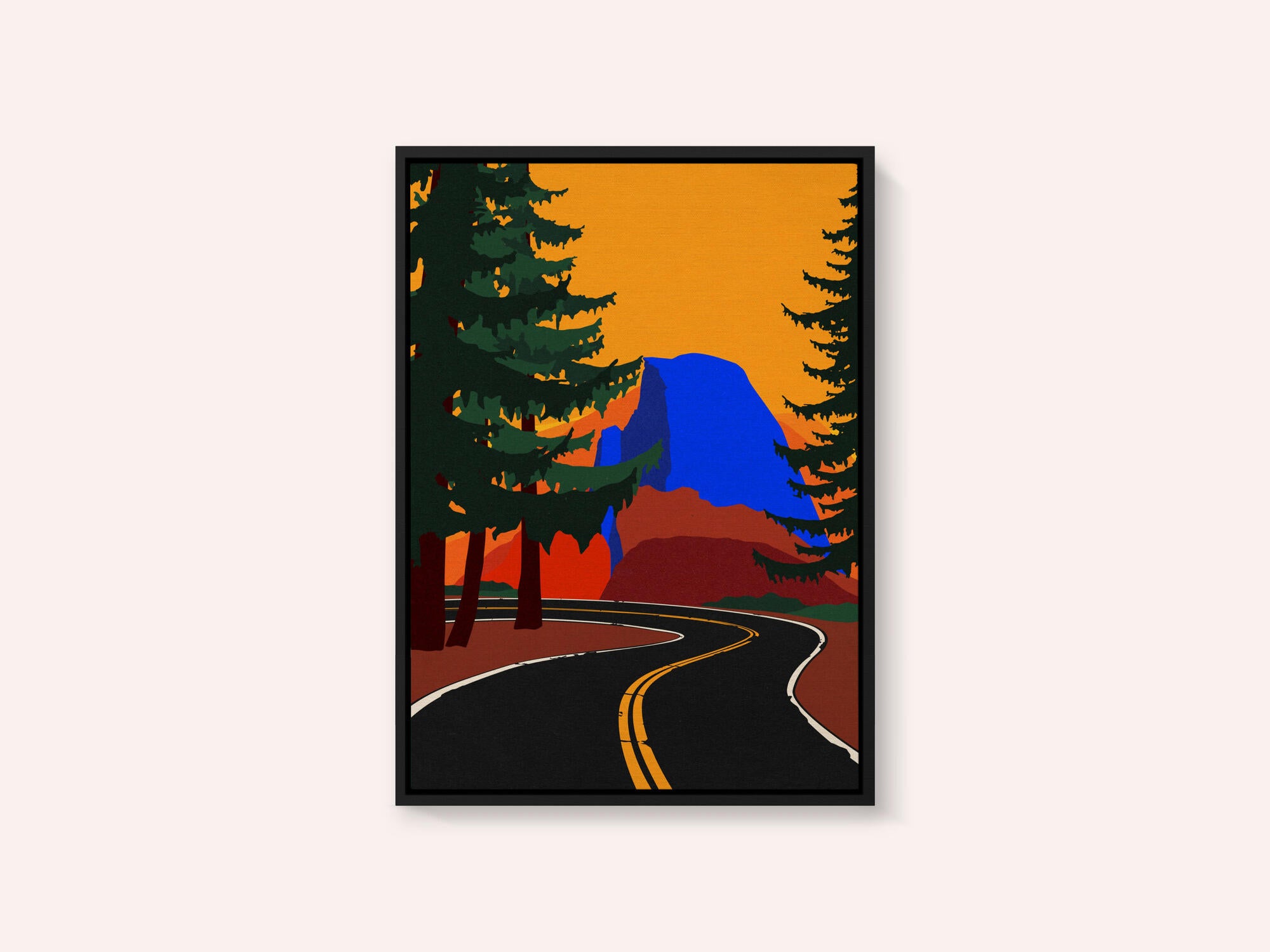 Clacier Road With Half Dome