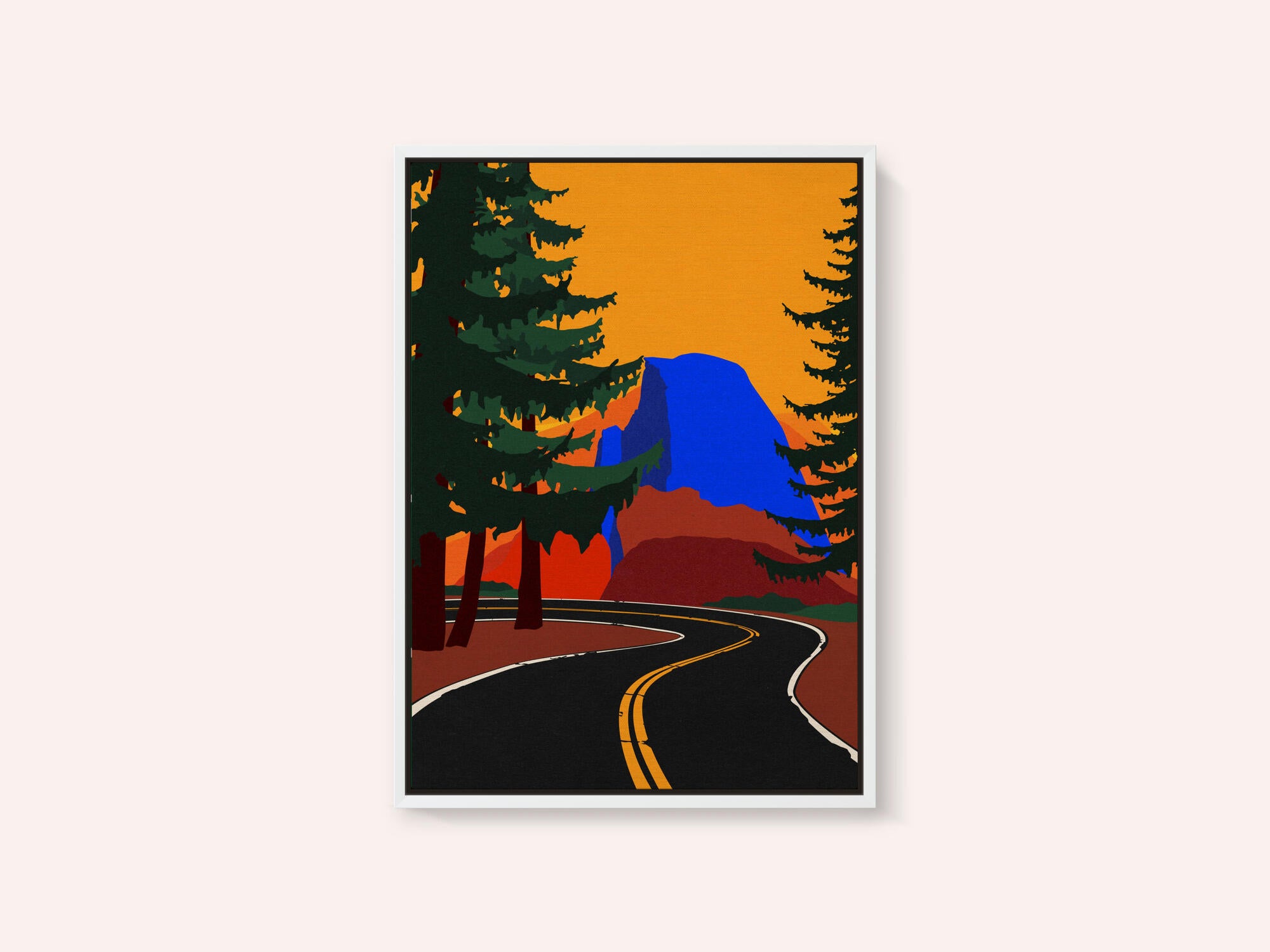 Clacier Road With Half Dome