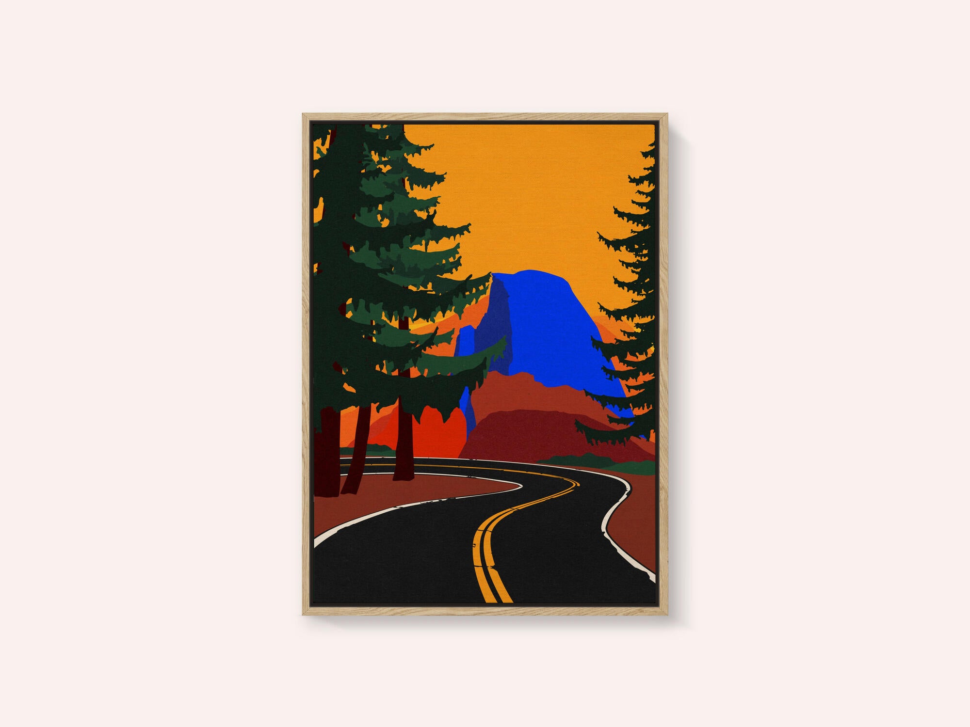 Clacier Road With Half Dome