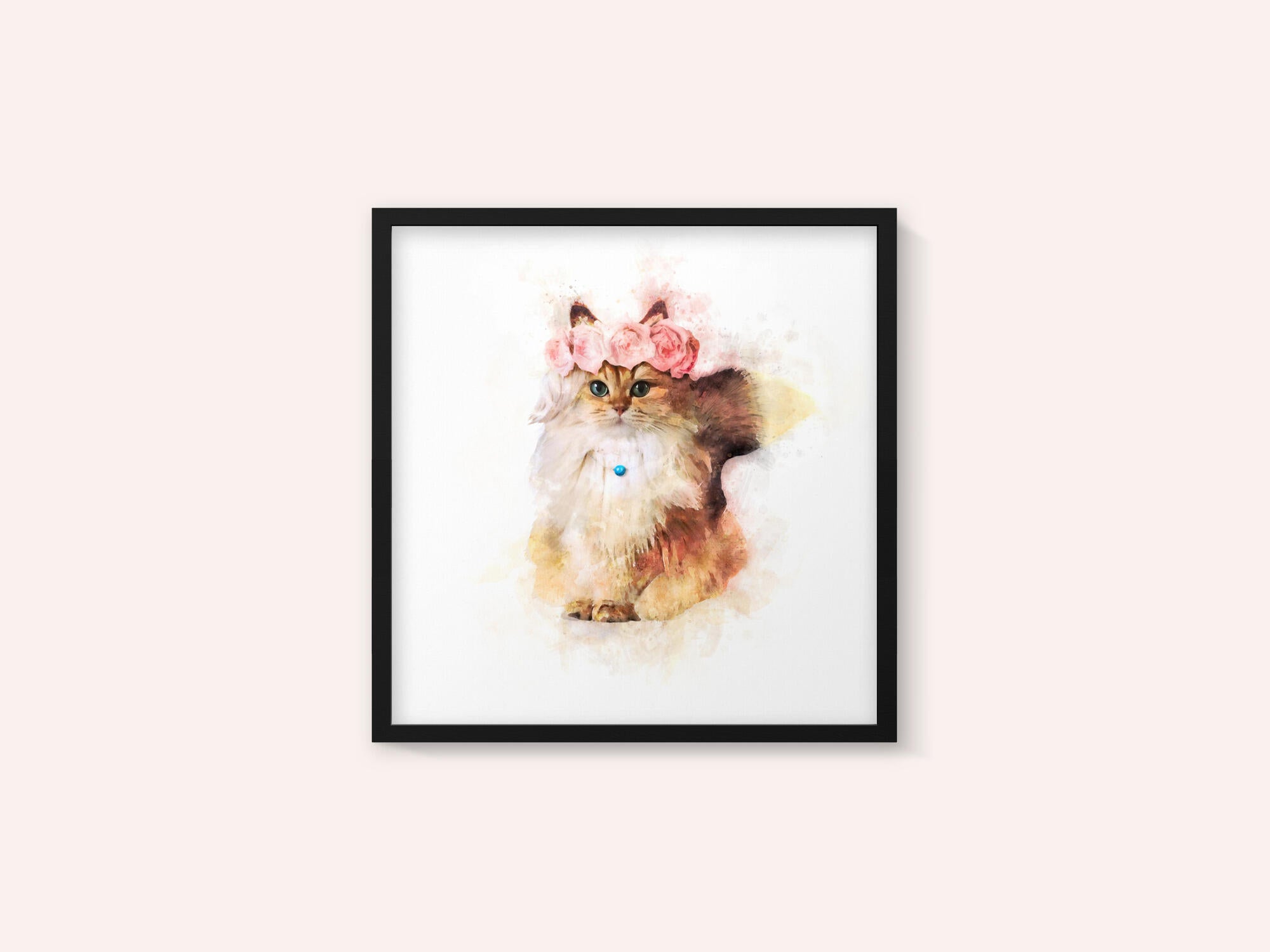 Floral Feline Majesty