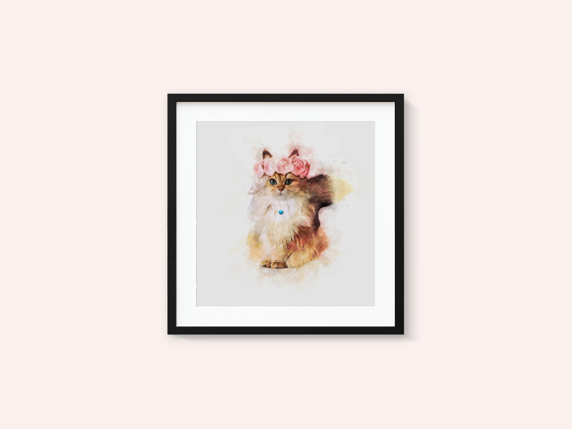 Floral Feline Majesty