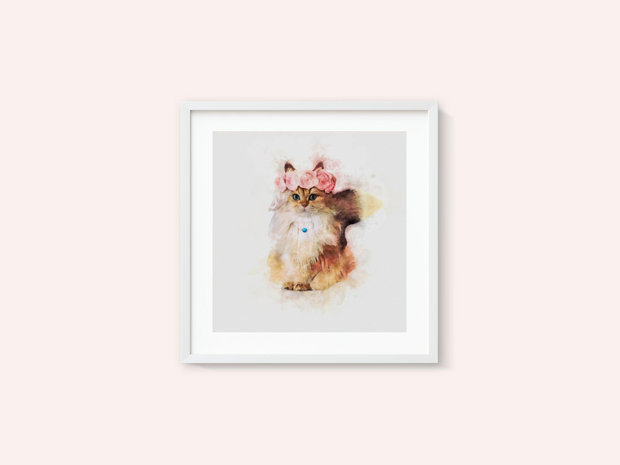 Floral Feline Majesty