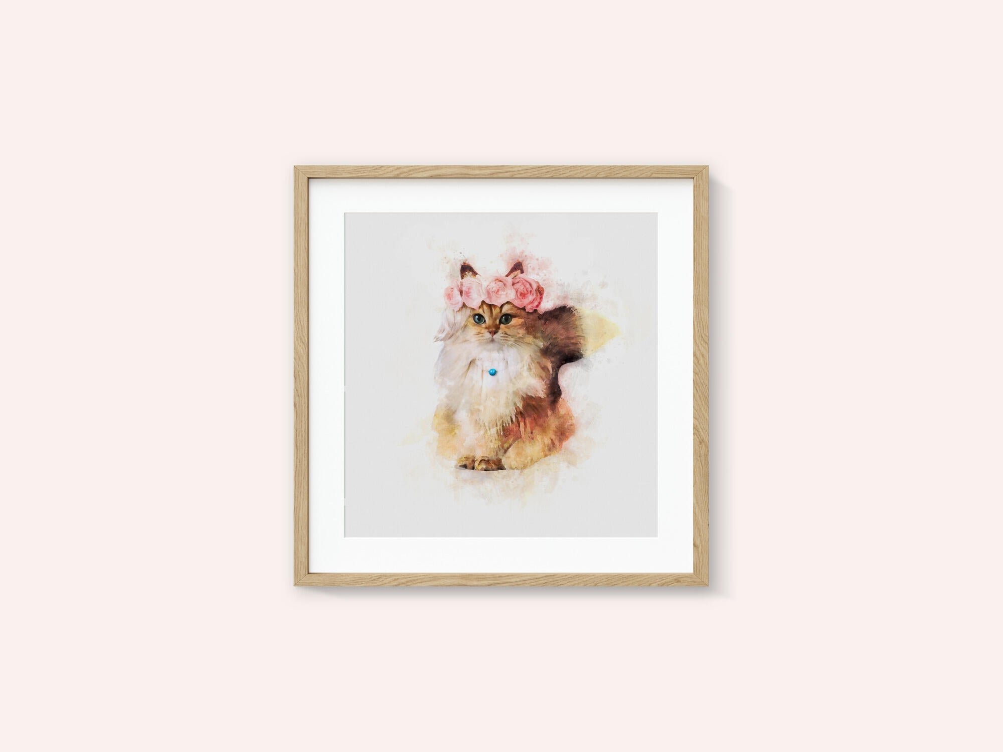 Floral Feline Majesty