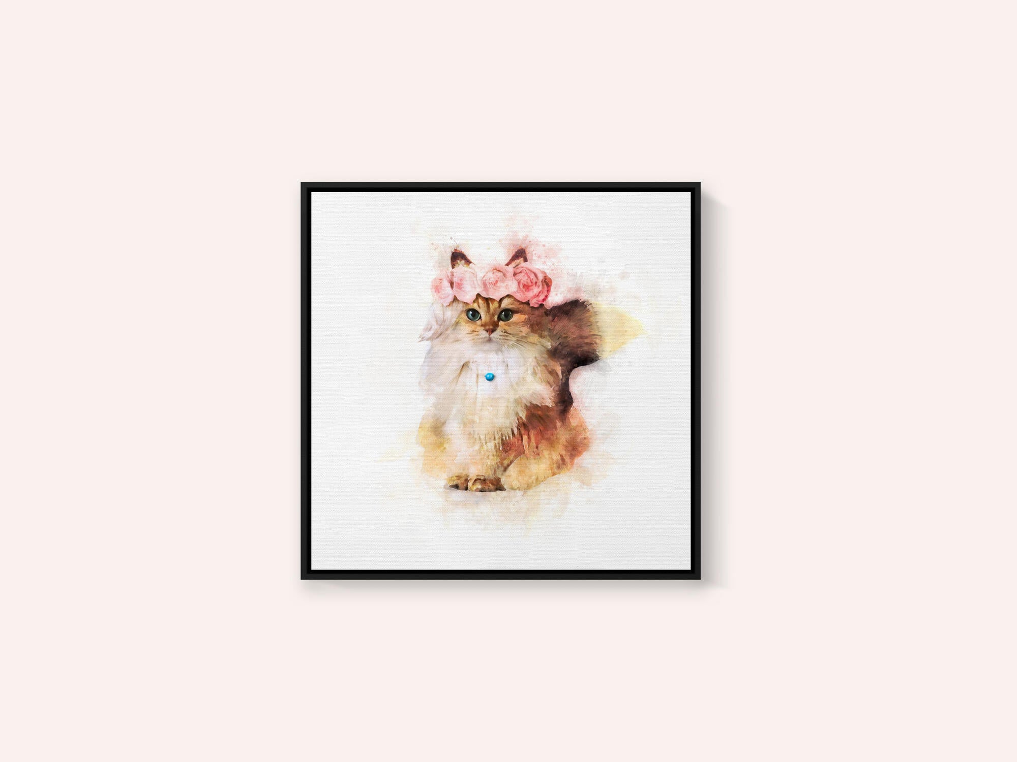 Floral Feline Majesty