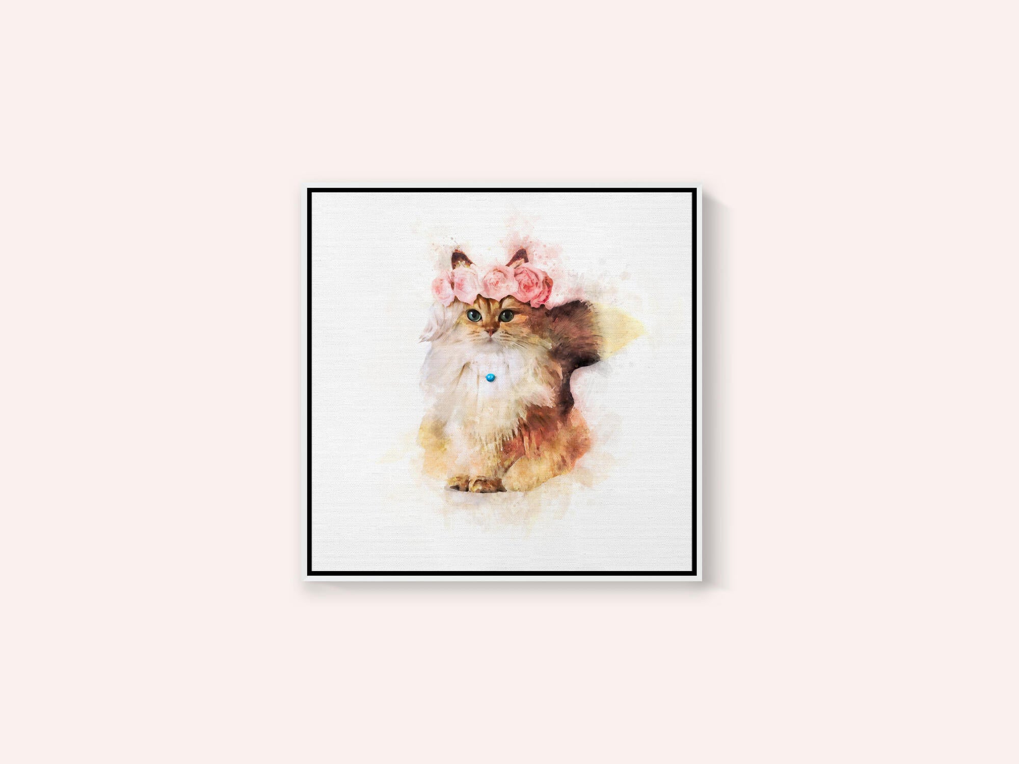 Floral Feline Majesty