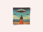 UFO Skies Collage Art