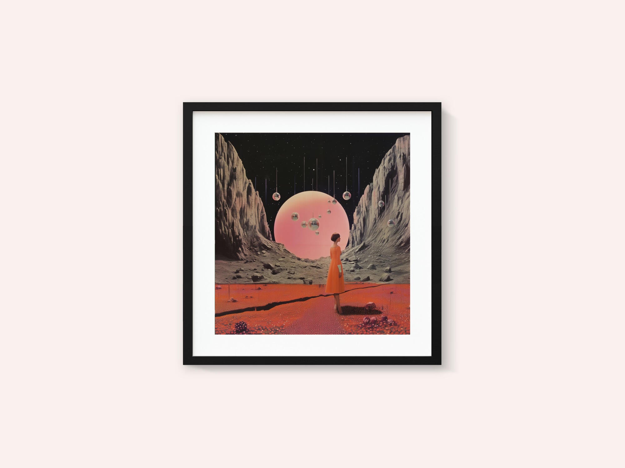 Round Space Collage Art