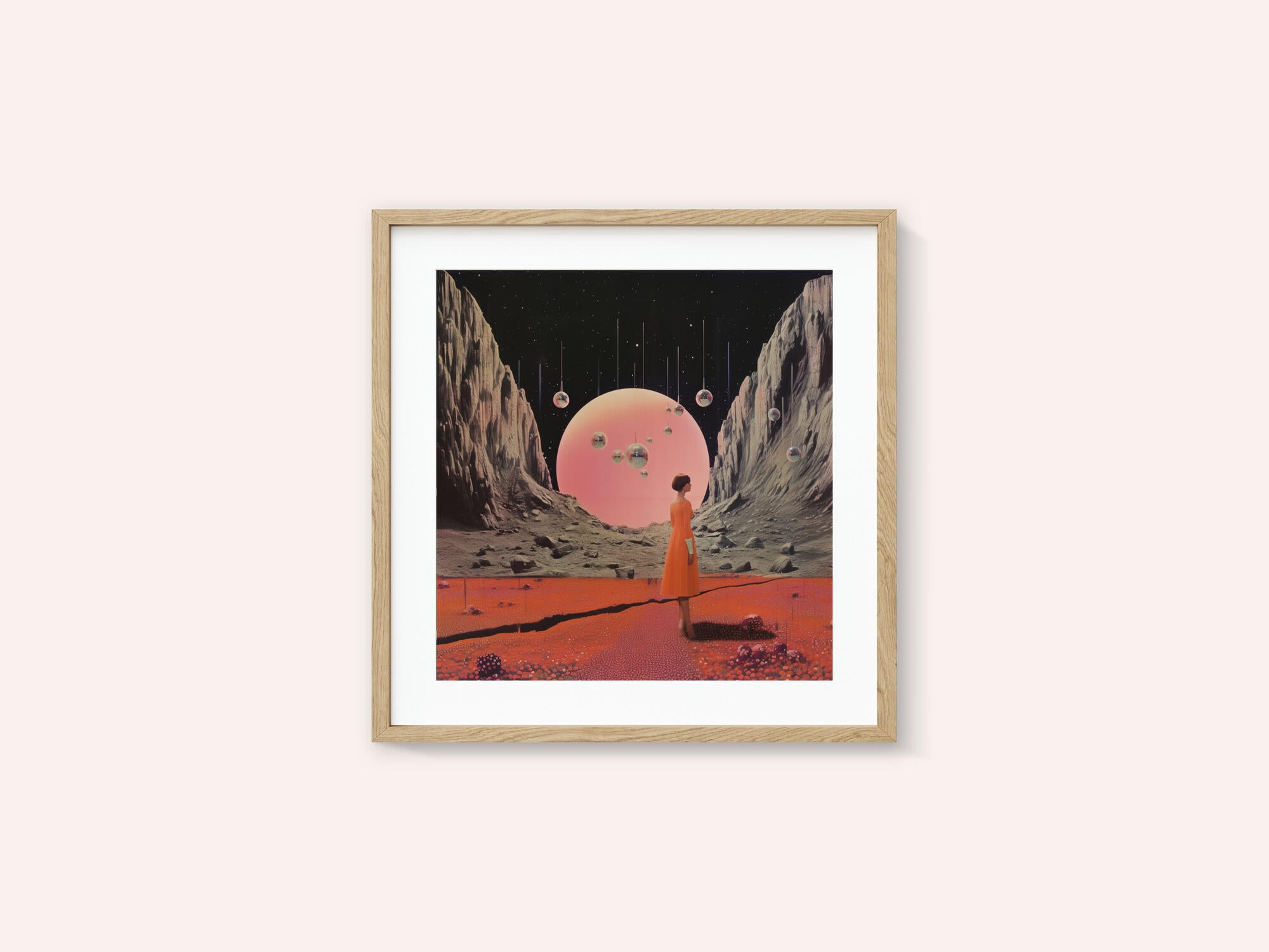 Round Space Collage Art