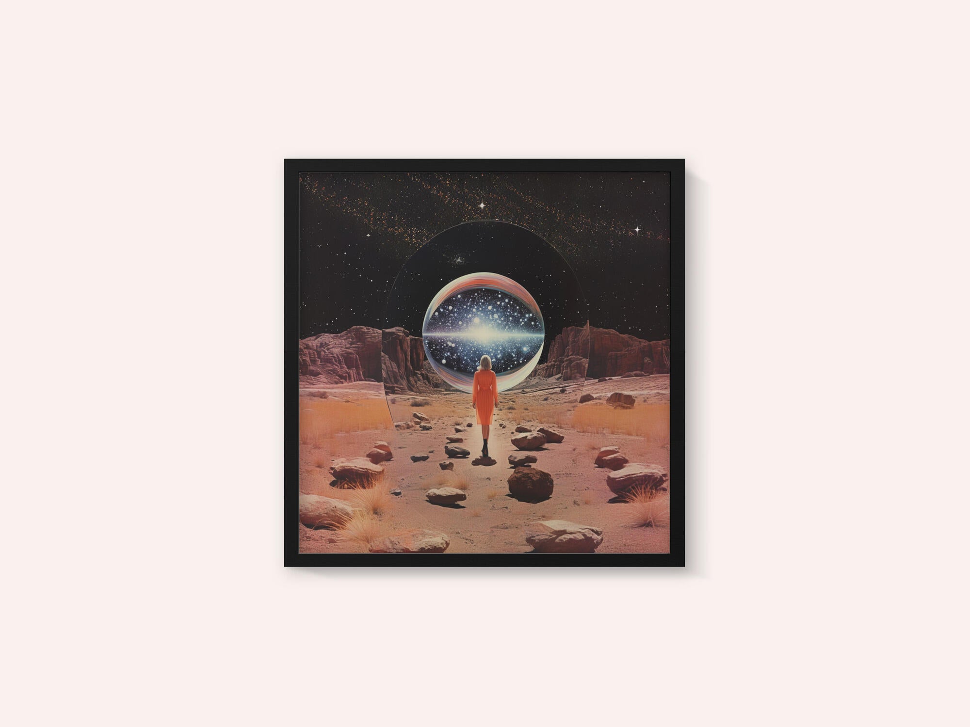 Entering Another Dimension Collage Art