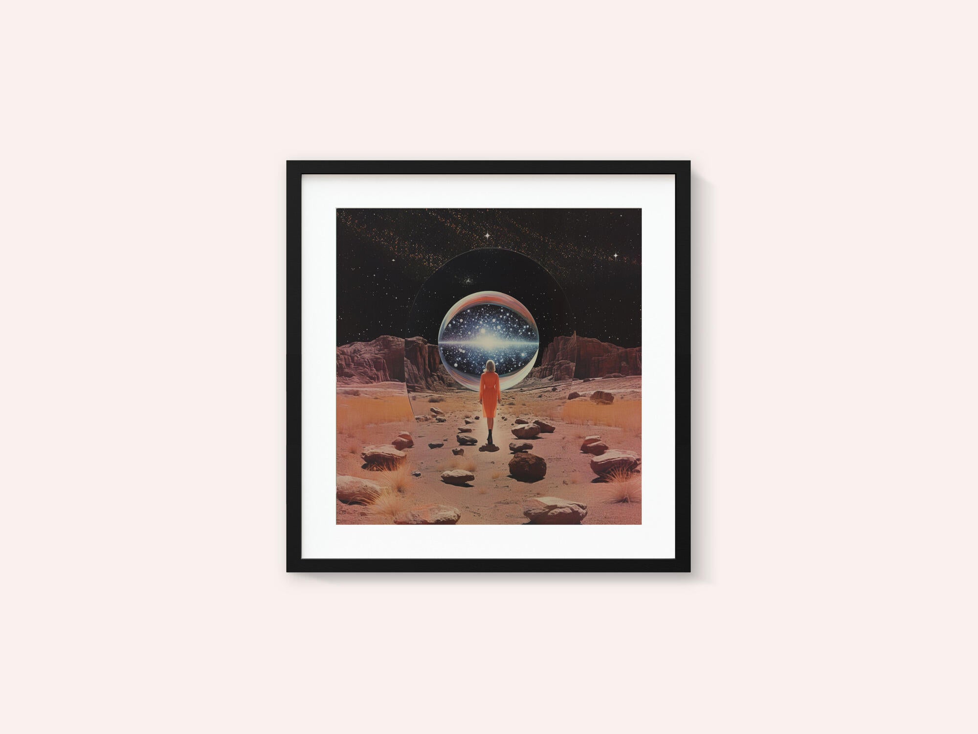 Entering Another Dimension Collage Art