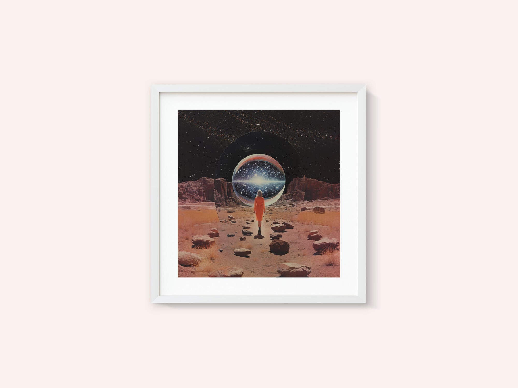 Entering Another Dimension Collage Art