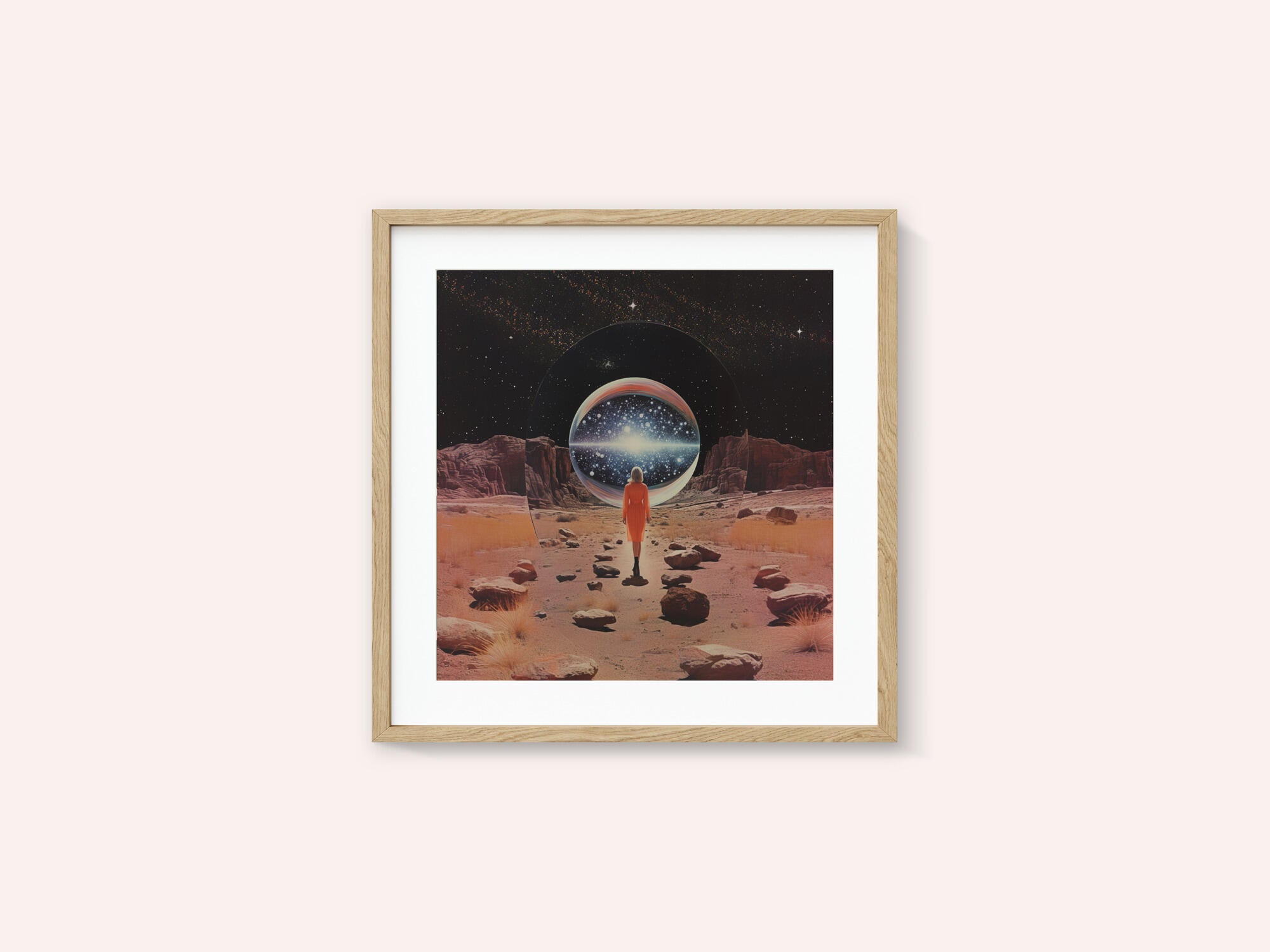Entering Another Dimension Collage Art