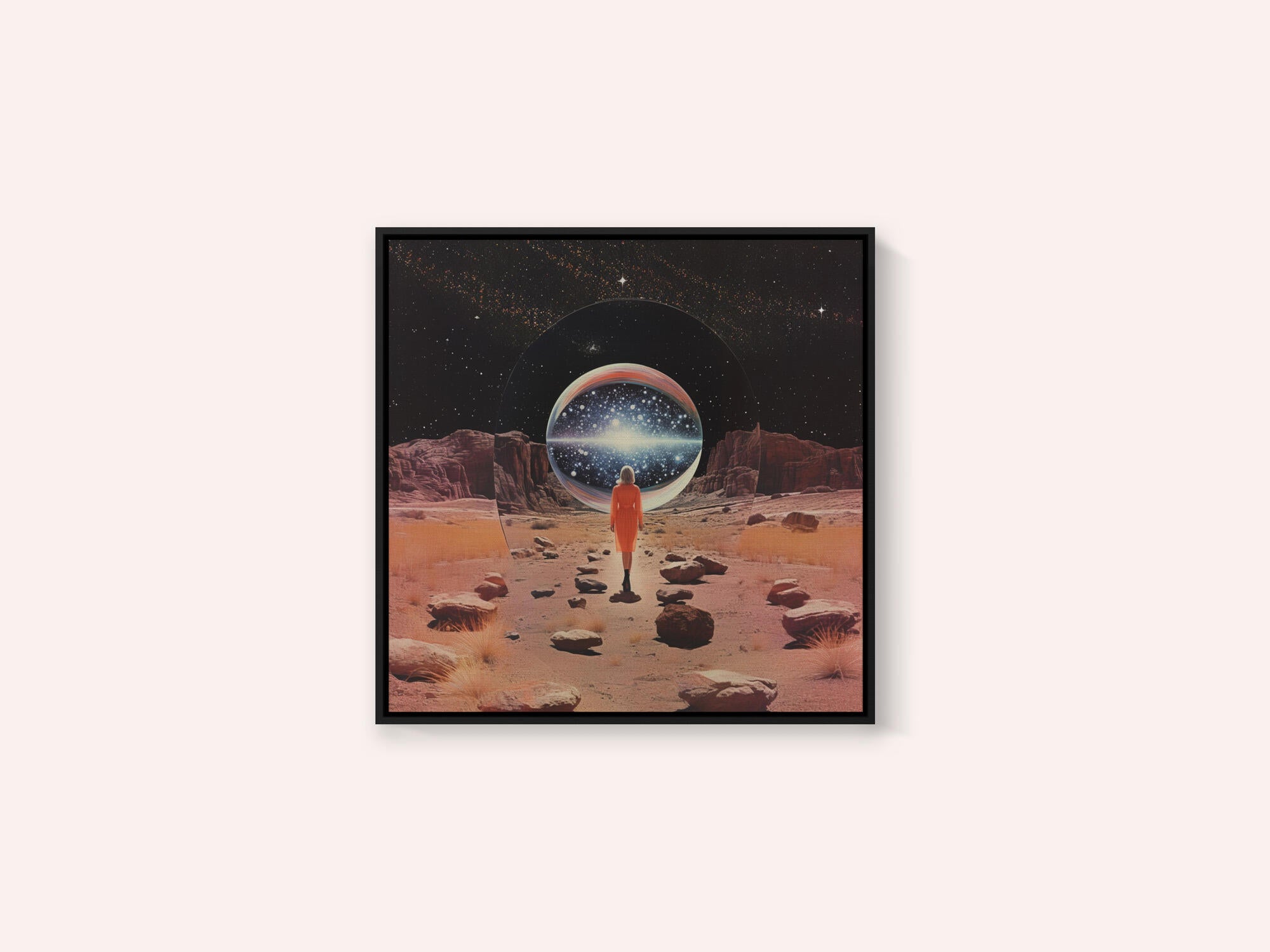 Entering Another Dimension Collage Art