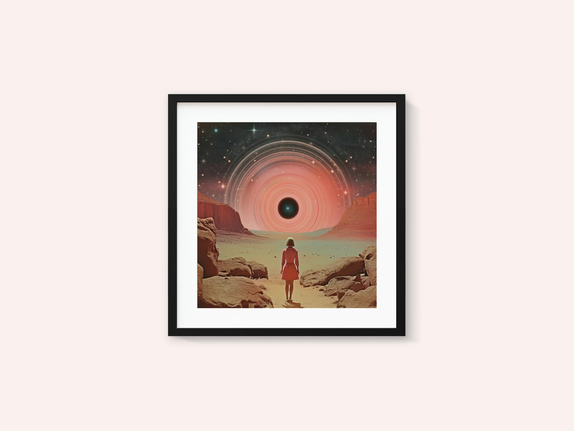 Through Time and Space Collage Art