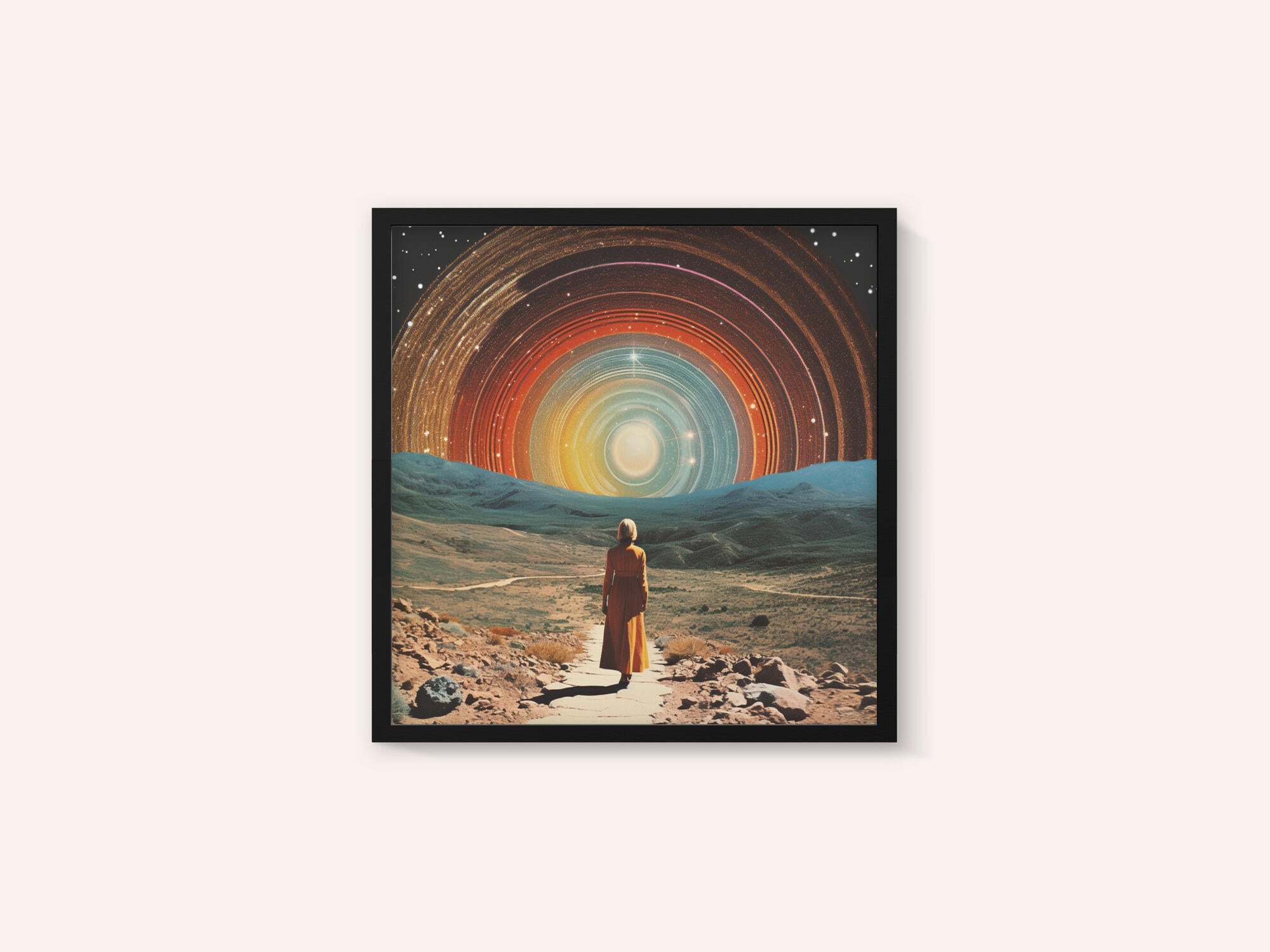 Into The Unknown Collage Art