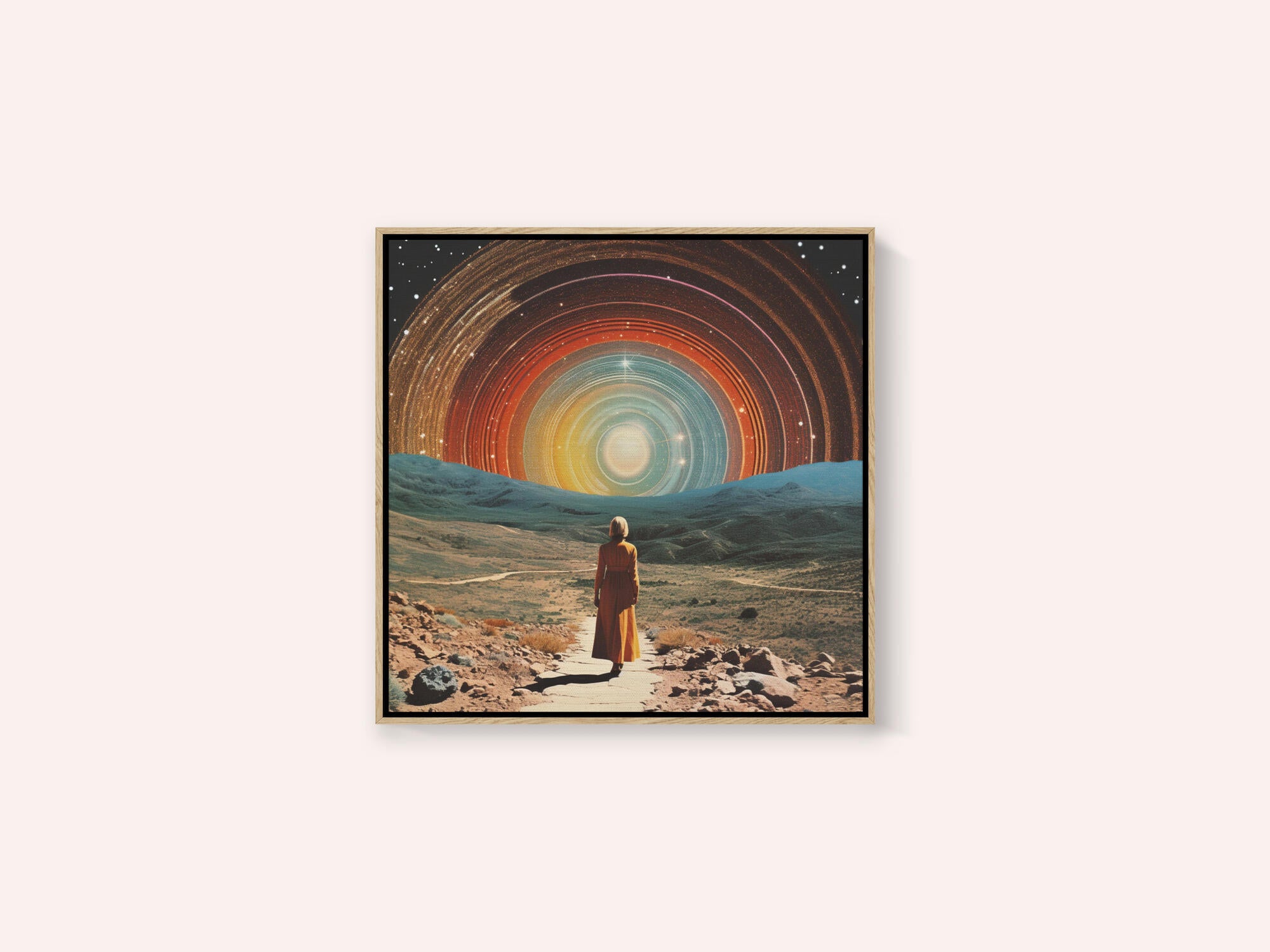 Into The Unknown Collage Art