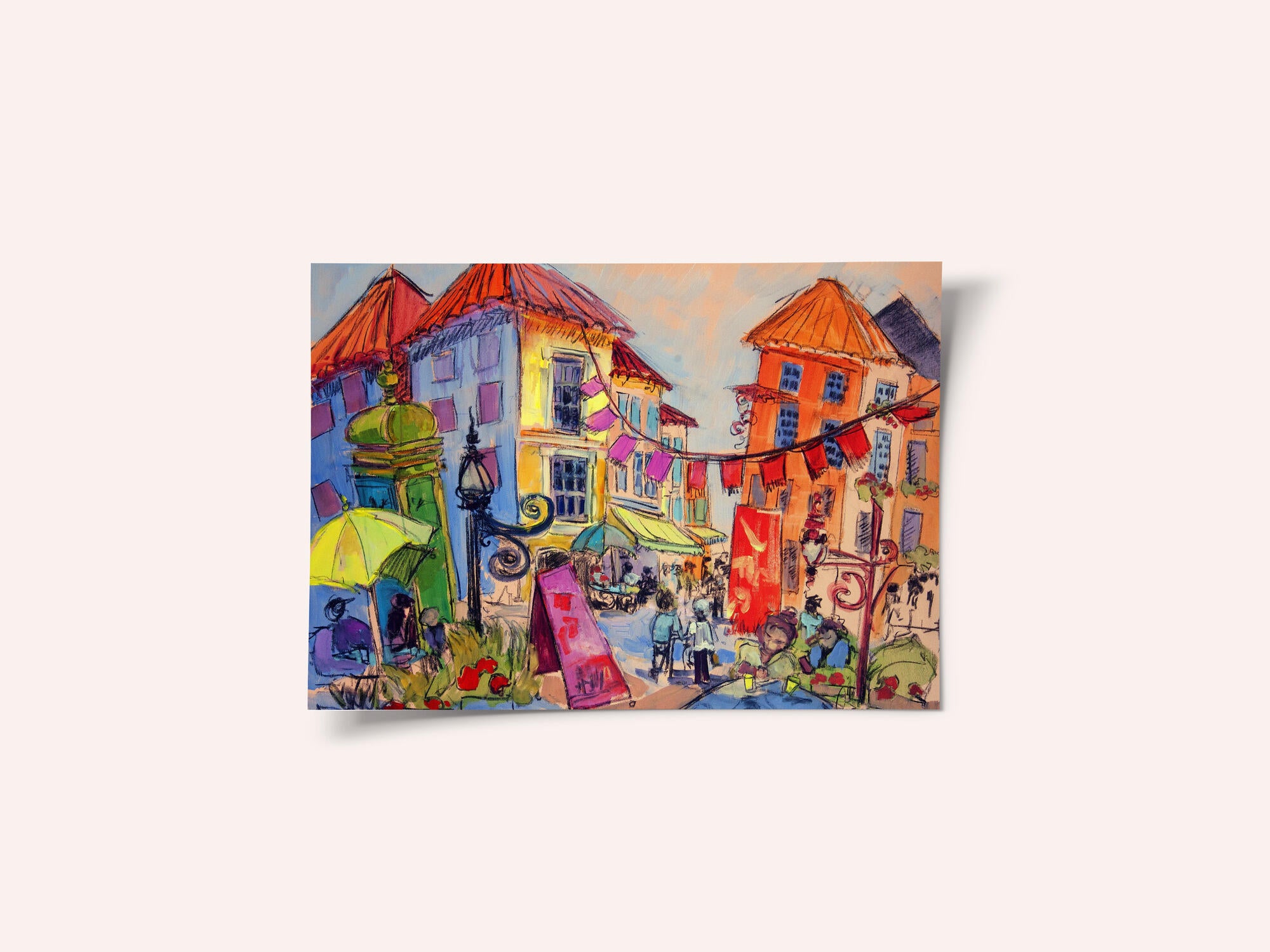 Vibrant Street Scene