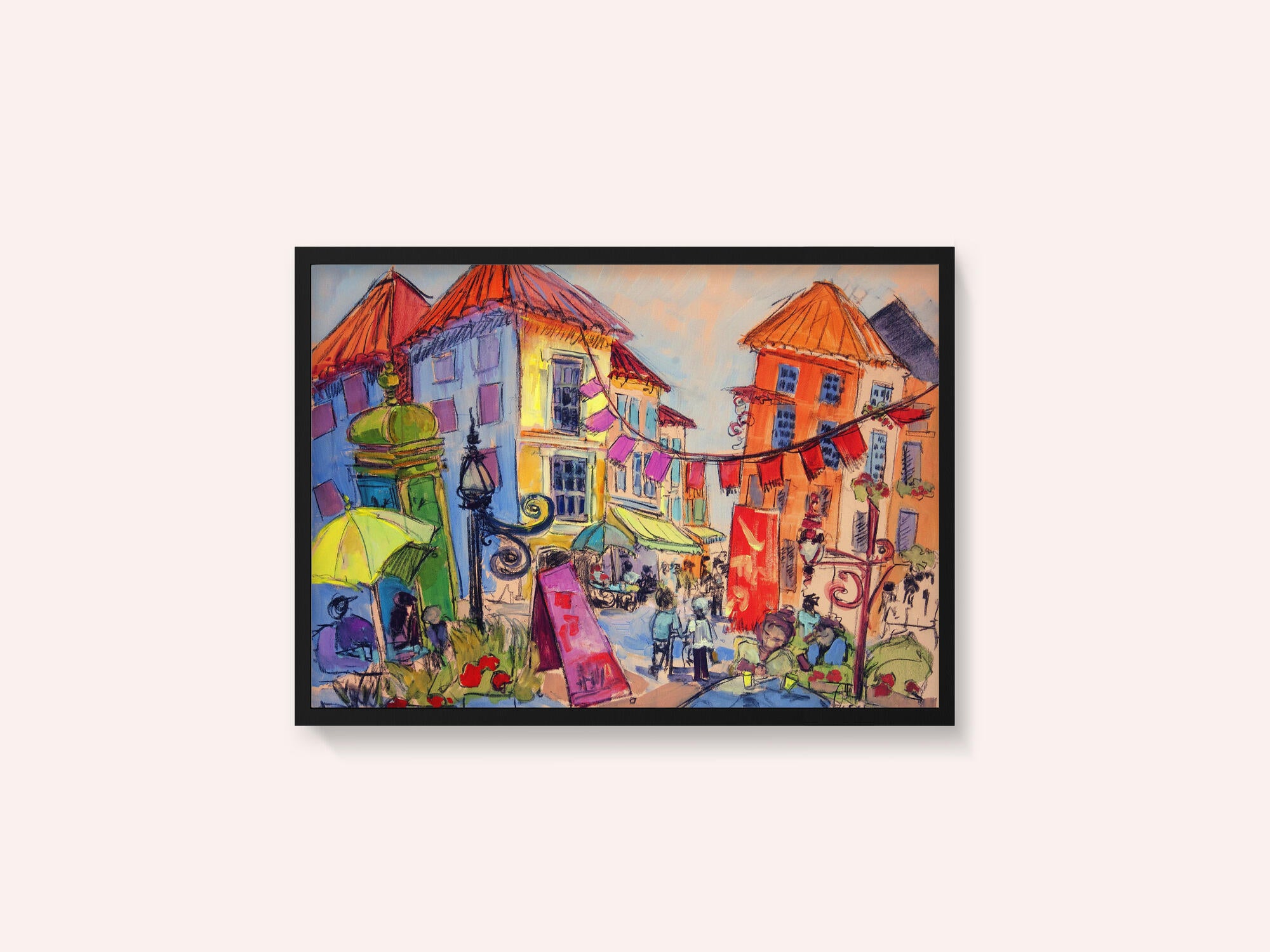 Vibrant Street Scene
