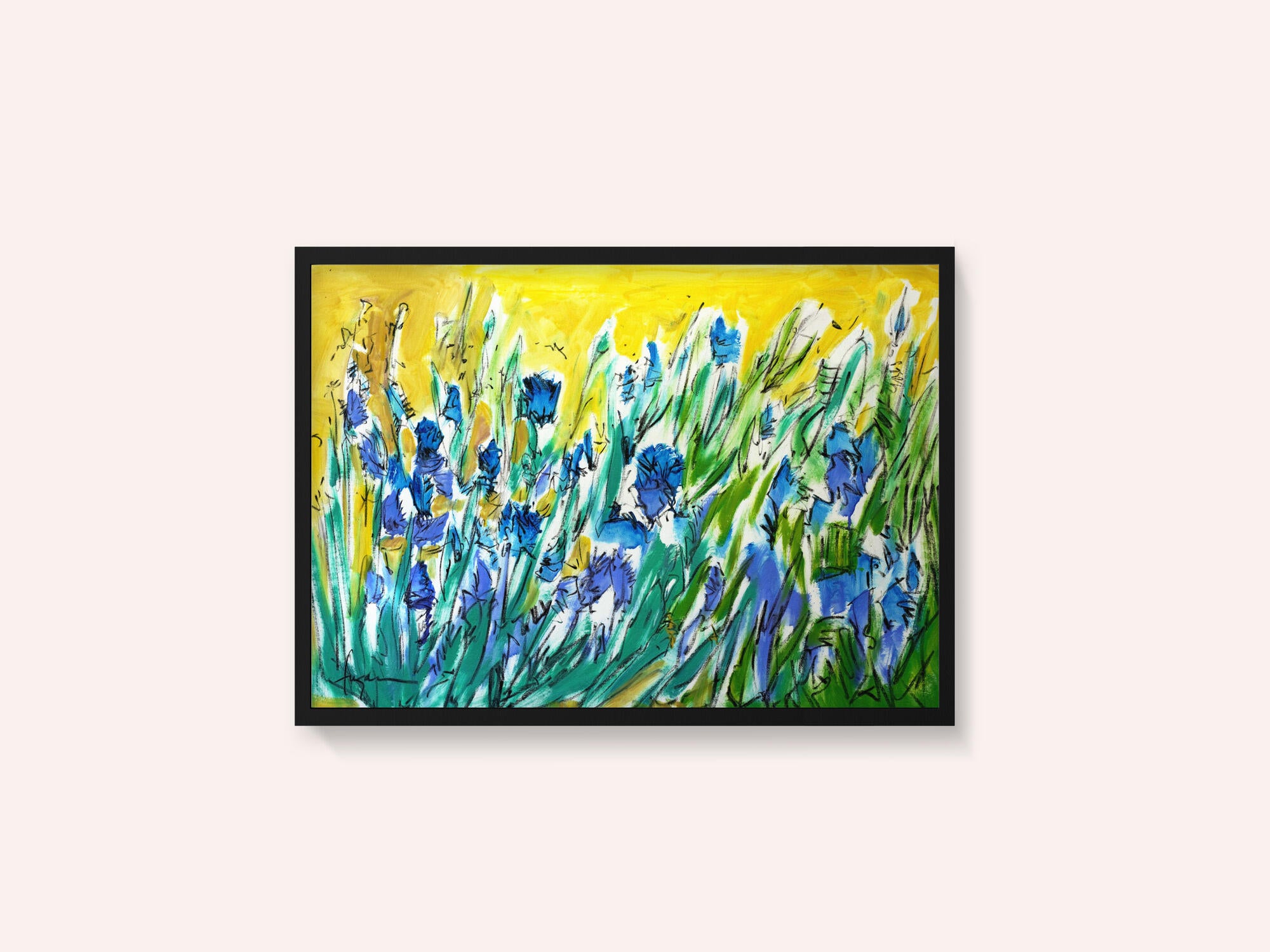 Burst of Blue Blooms