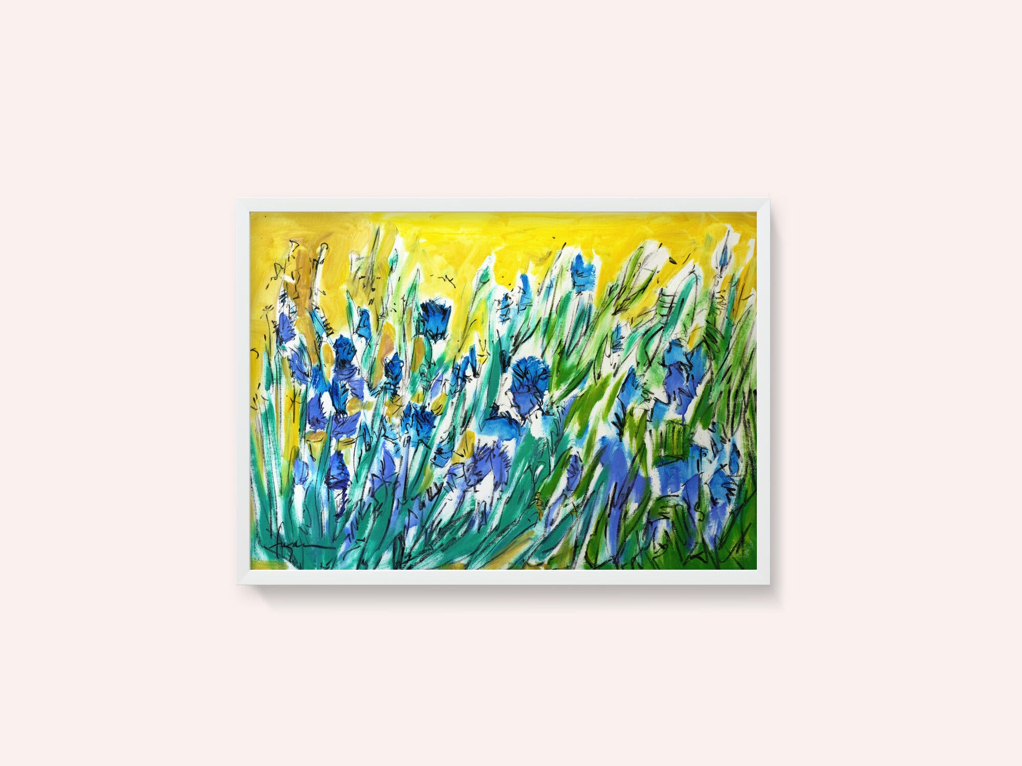 Burst of Blue Blooms