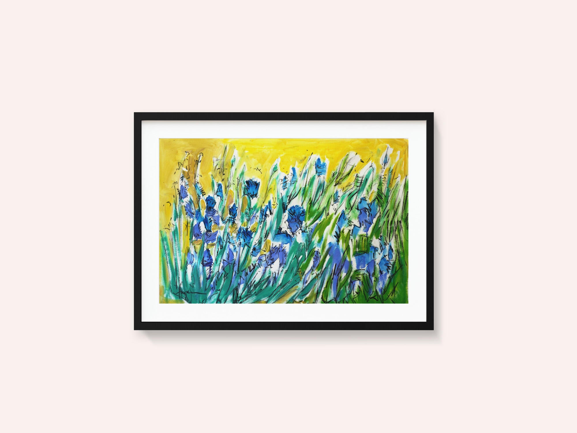 Burst of Blue Blooms