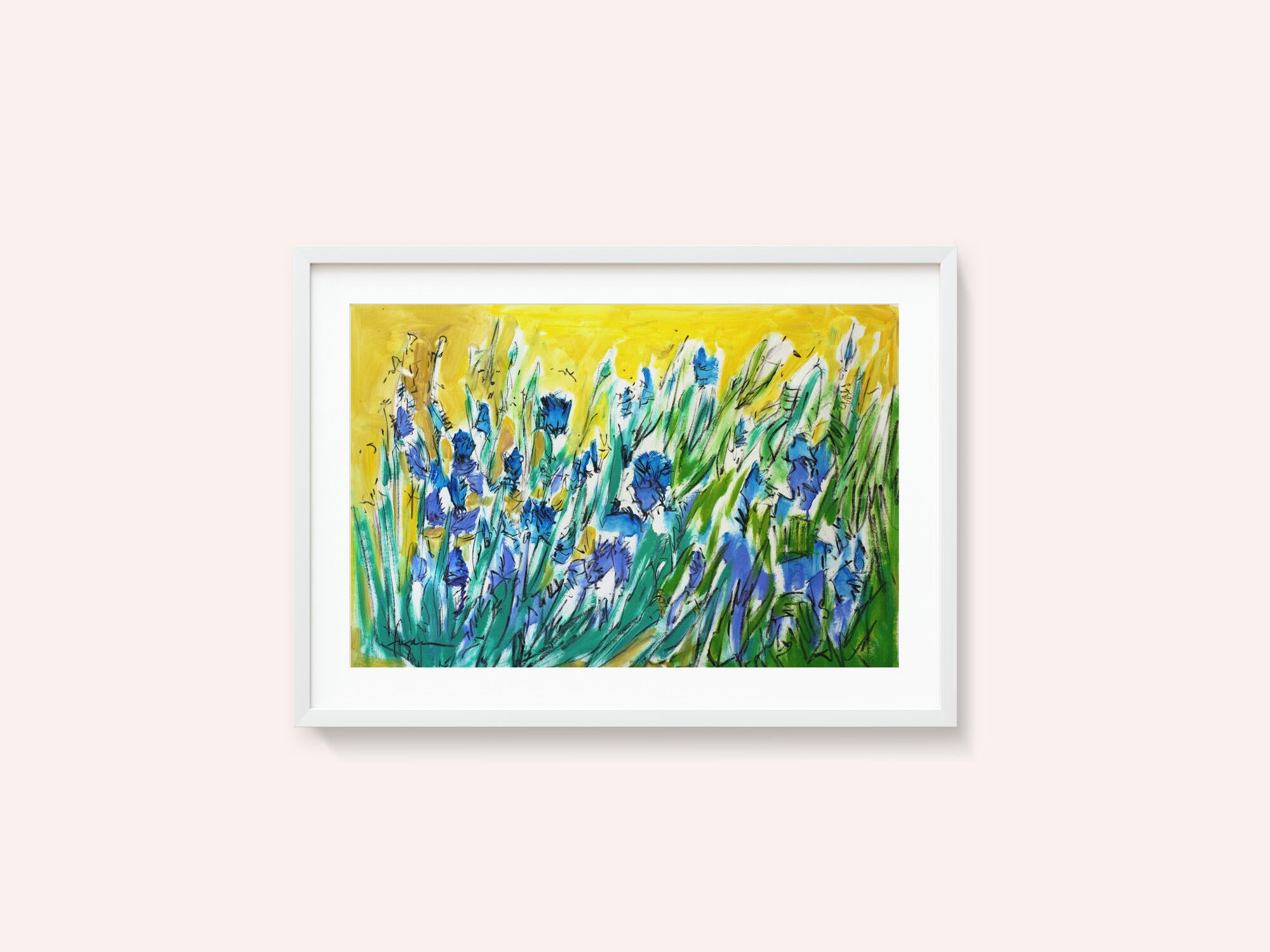 Burst of Blue Blooms