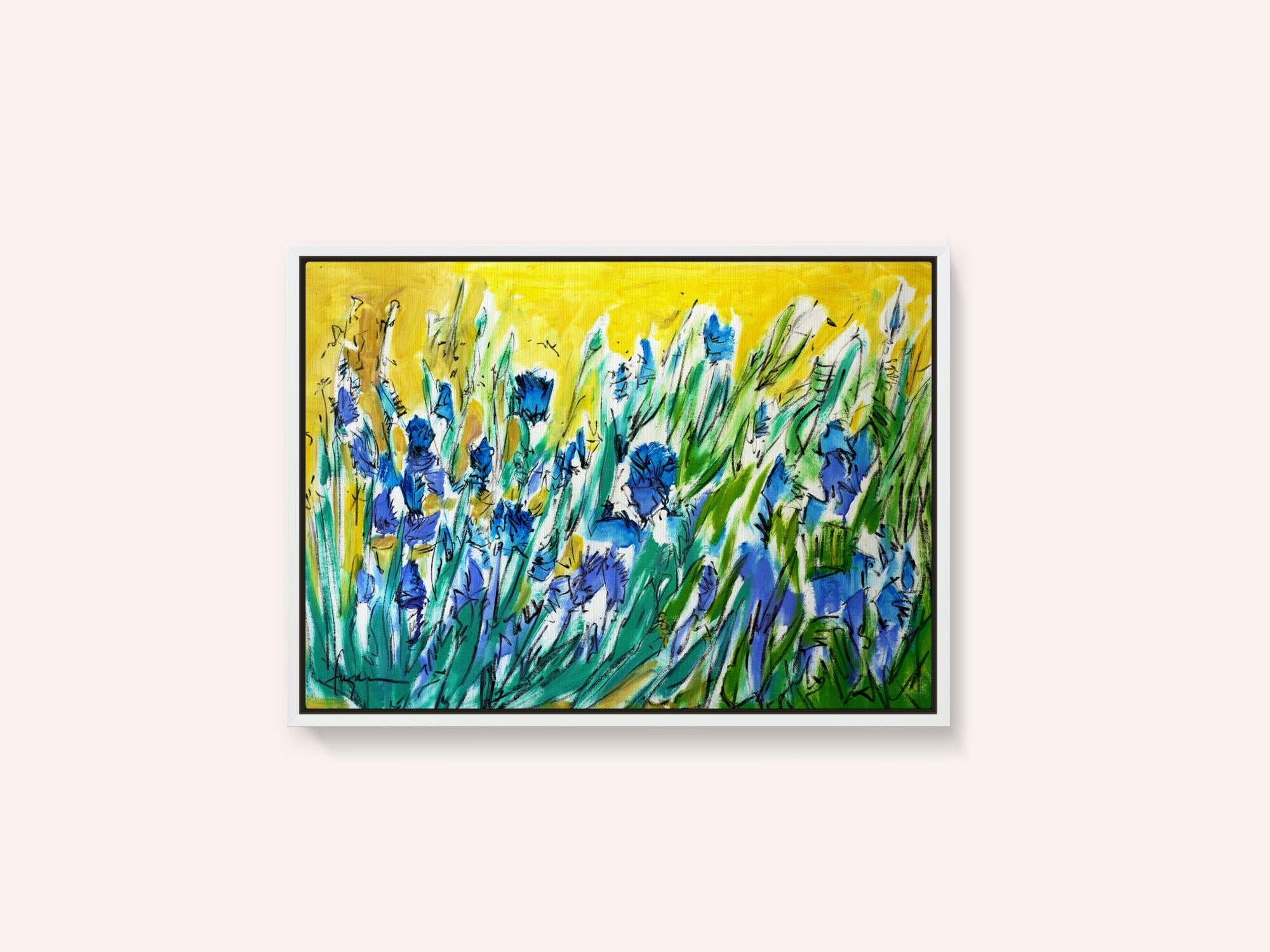 Burst of Blue Blooms