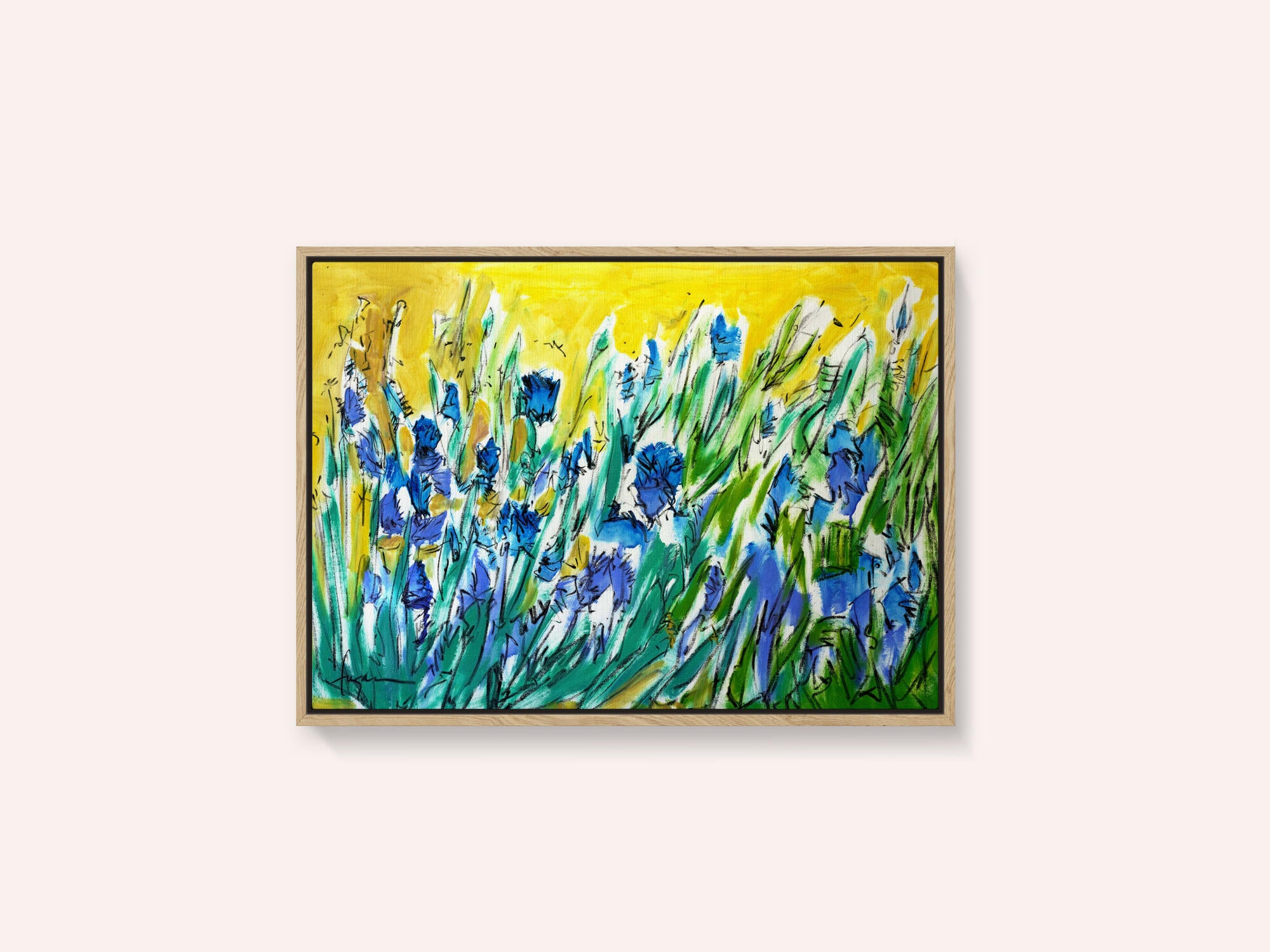 Burst of Blue Blooms