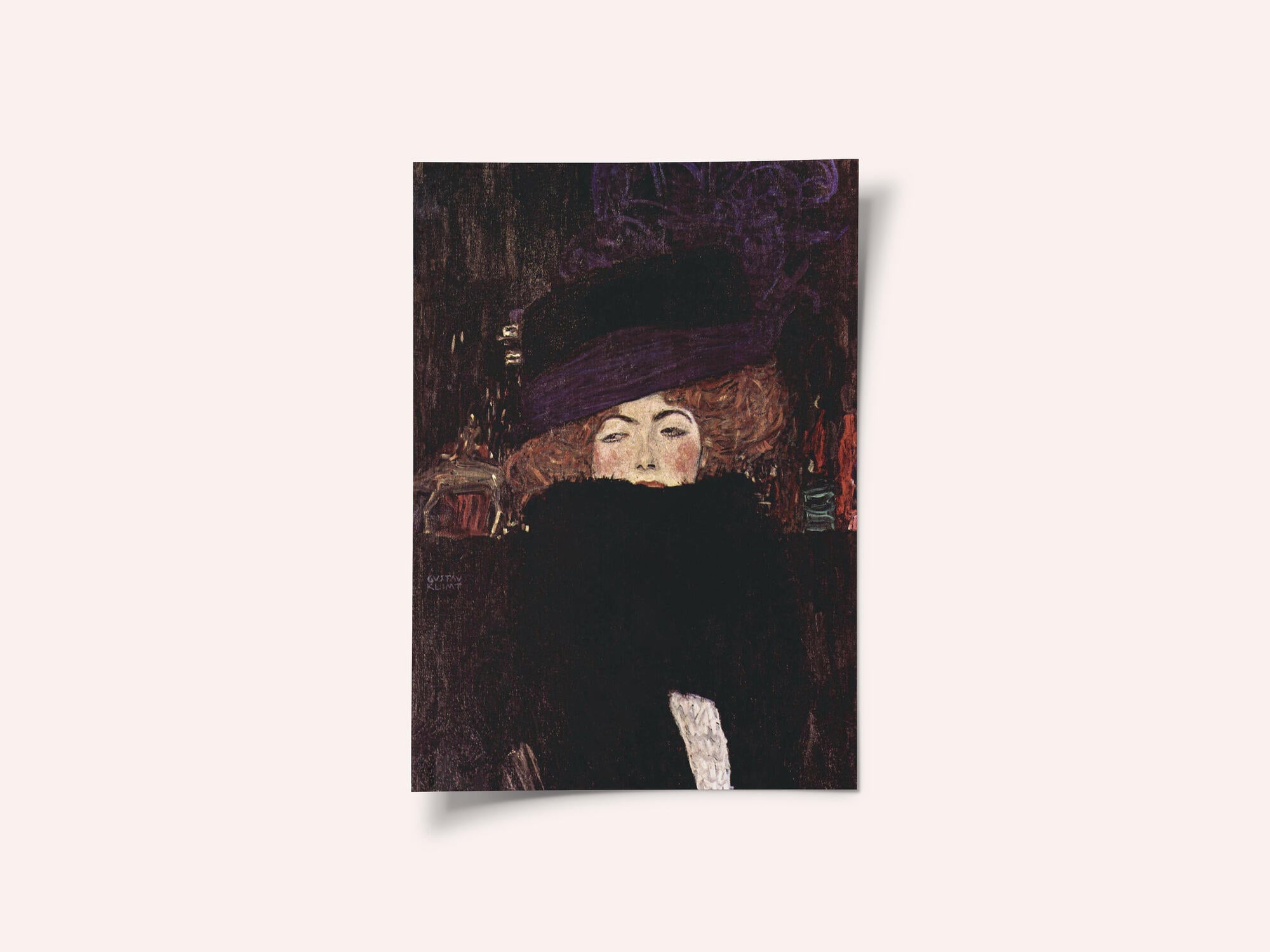 Dame Mit Hut Und Federboa (1909)
