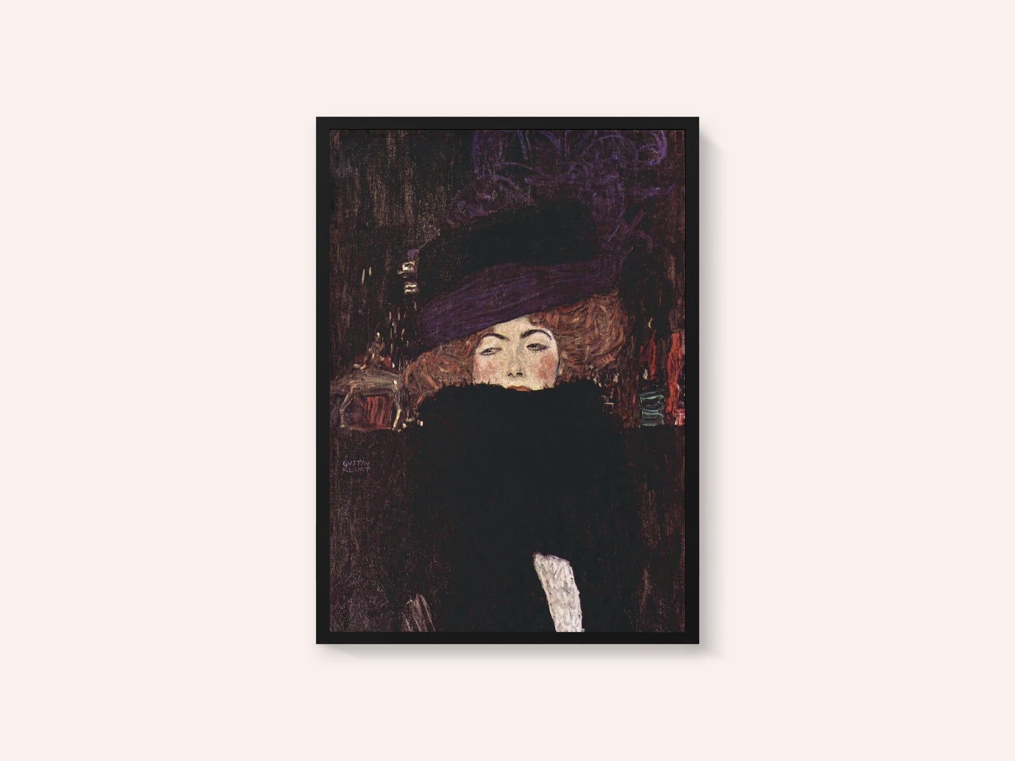 Dame Mit Hut Und Federboa (1909)