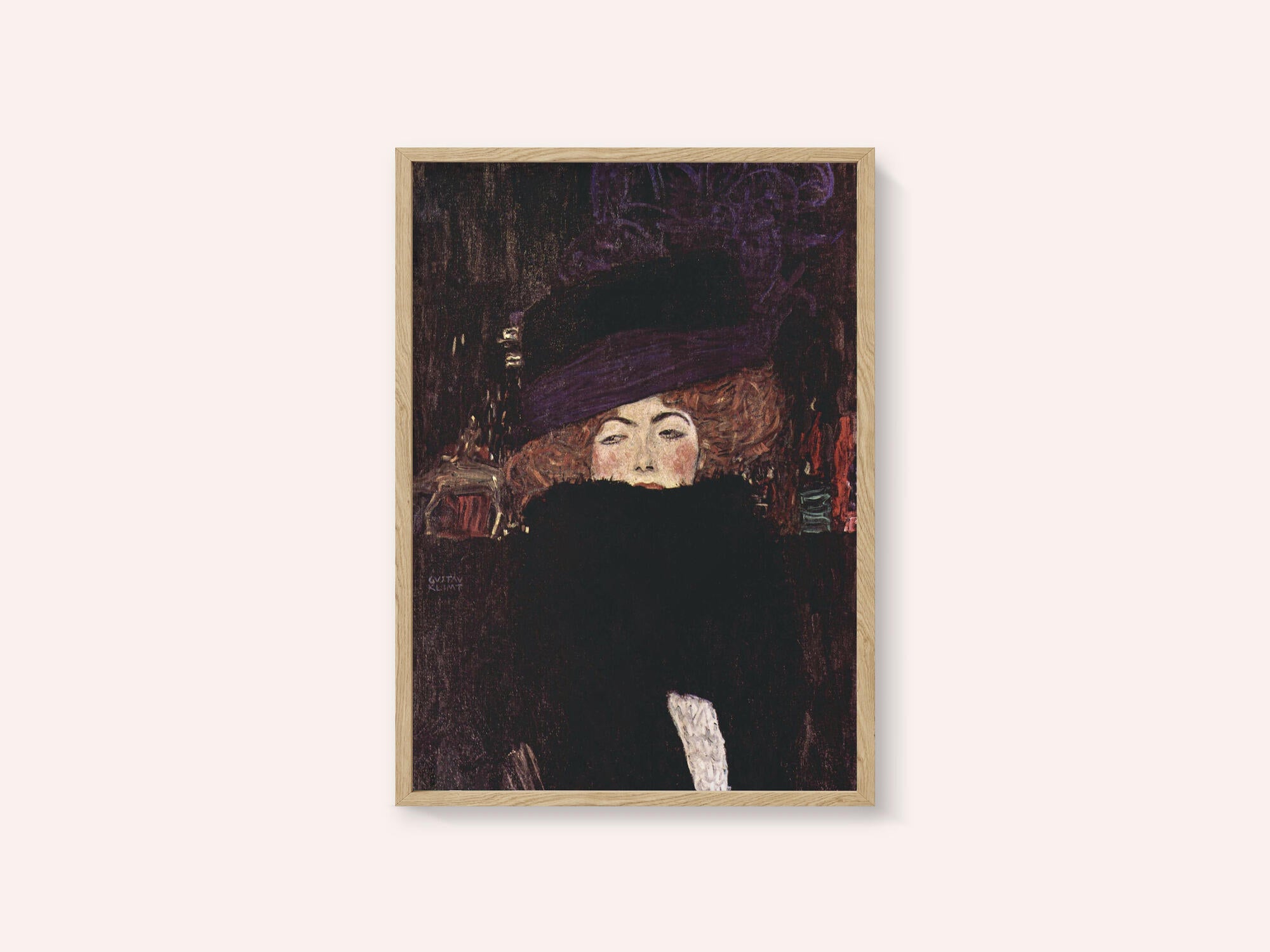 Dame Mit Hut Und Federboa (1909)