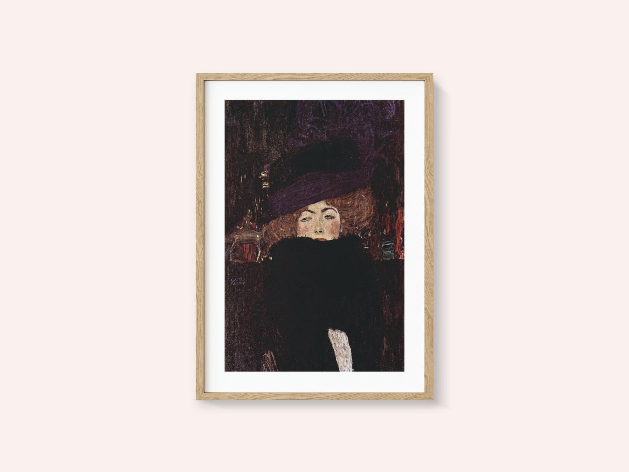 Dame Mit Hut Und Federboa (1909)