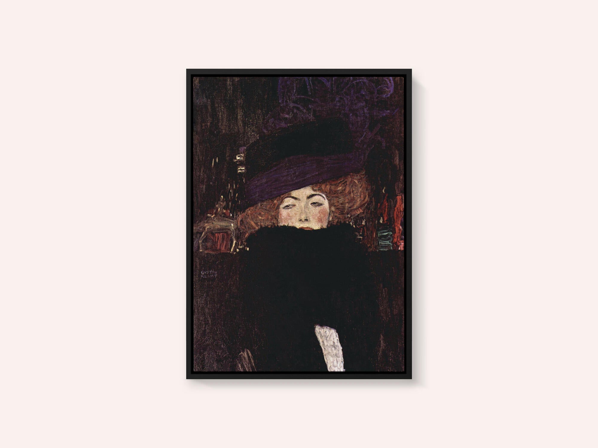 Dame Mit Hut Und Federboa (1909)