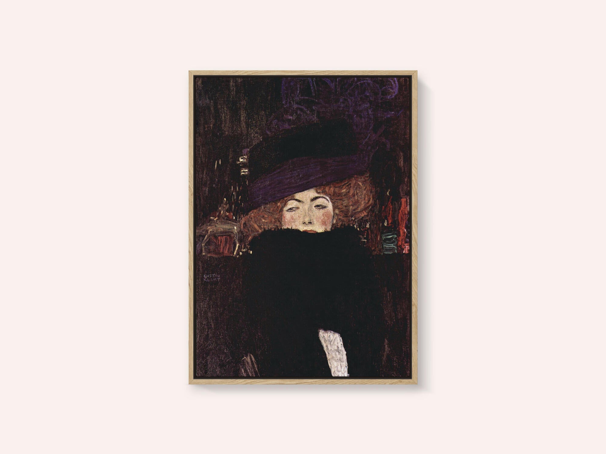 Dame Mit Hut Und Federboa (1909)