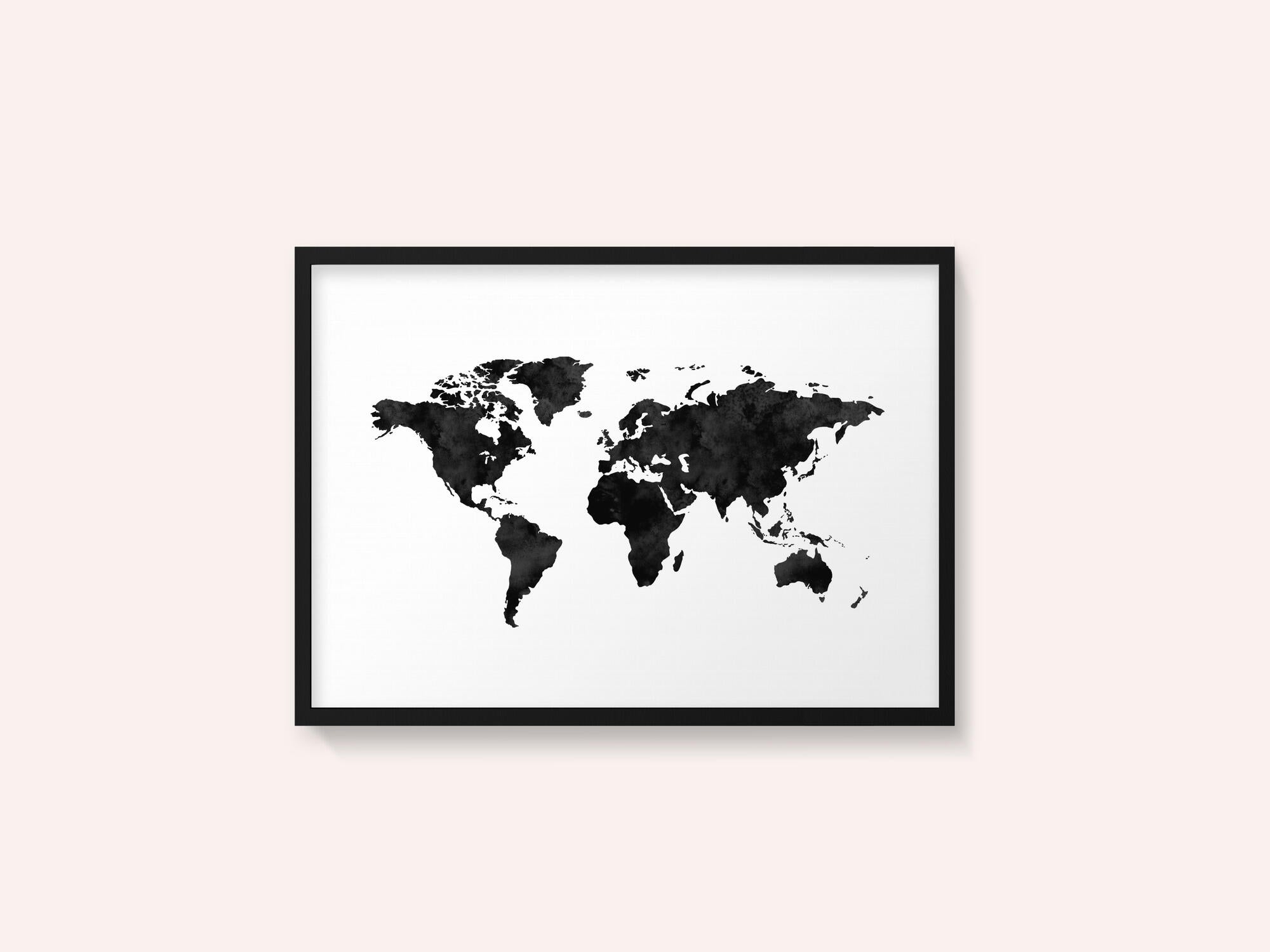 Inked World Map