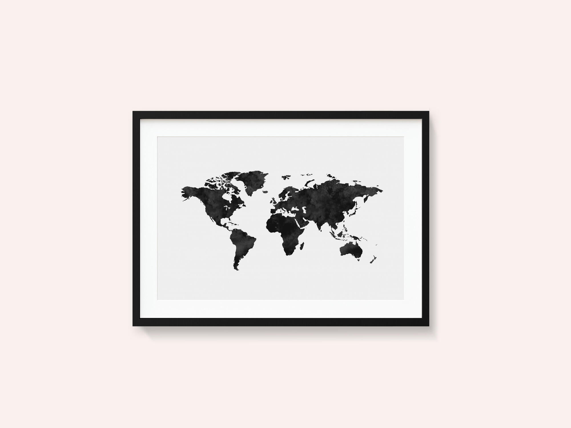 Inked World Map