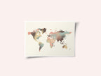 Watercolor World Map