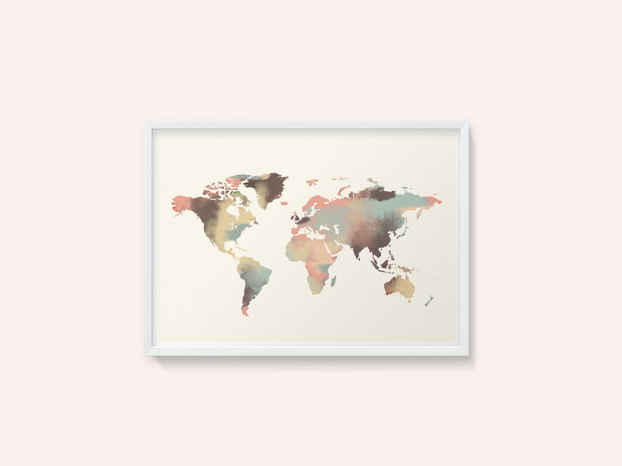 Watercolor World Map