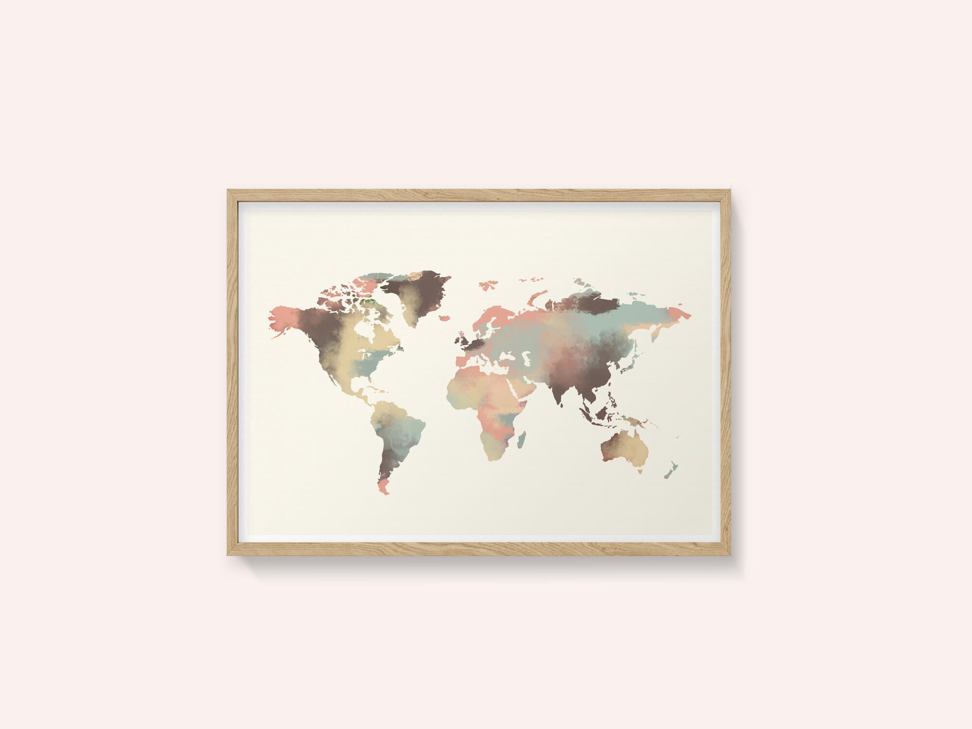 Watercolor World Map