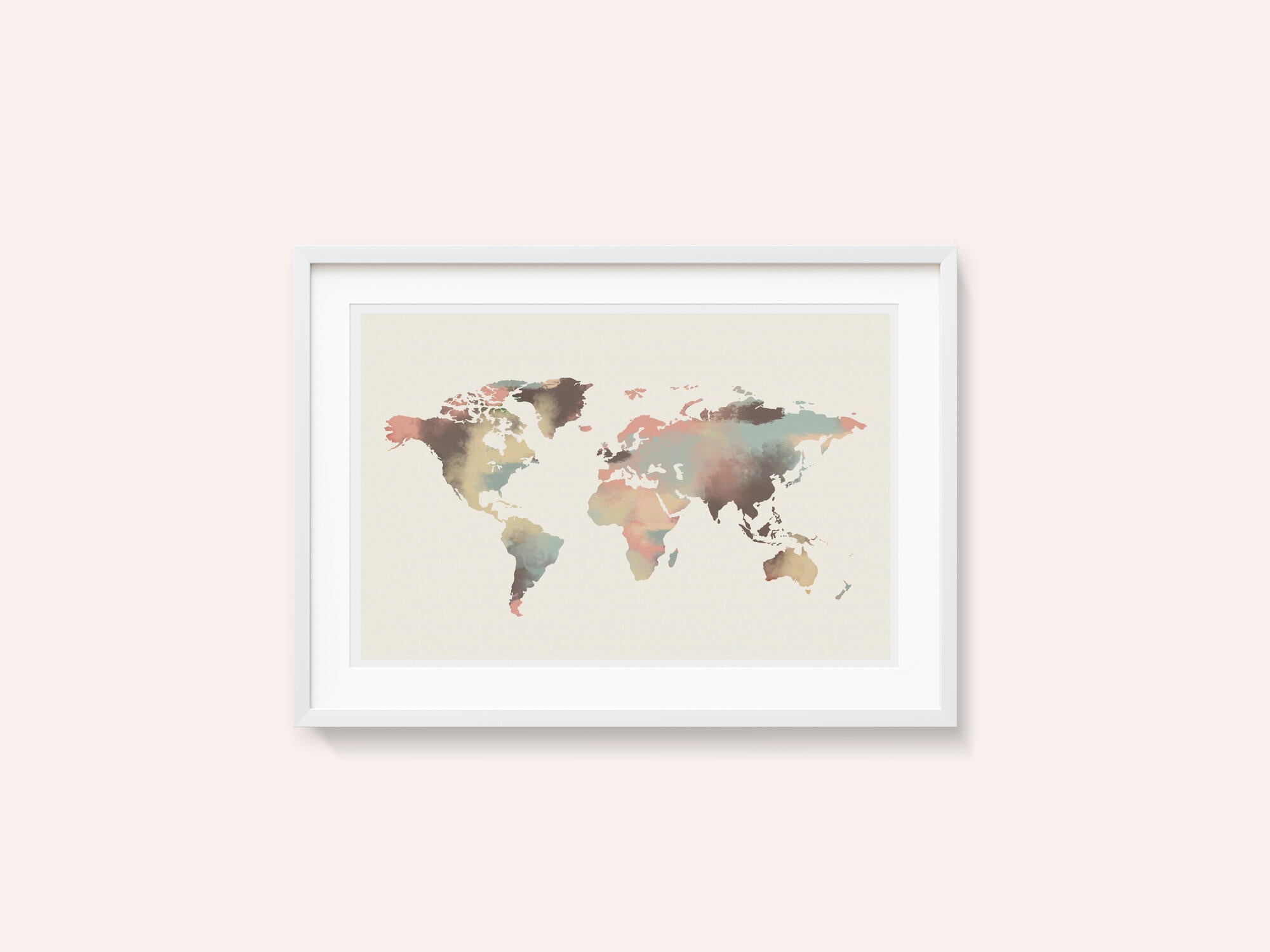 Watercolor World Map