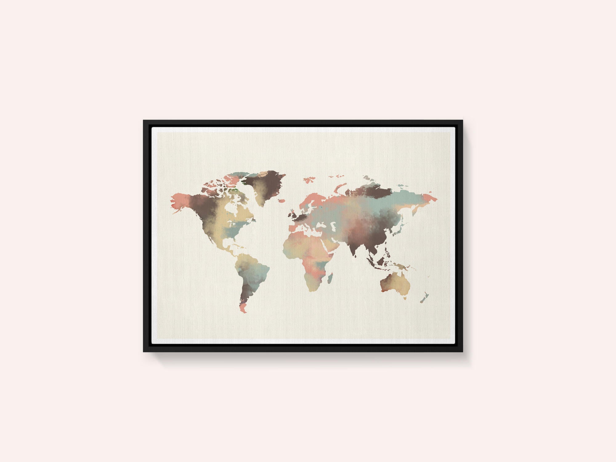 Watercolor World Map