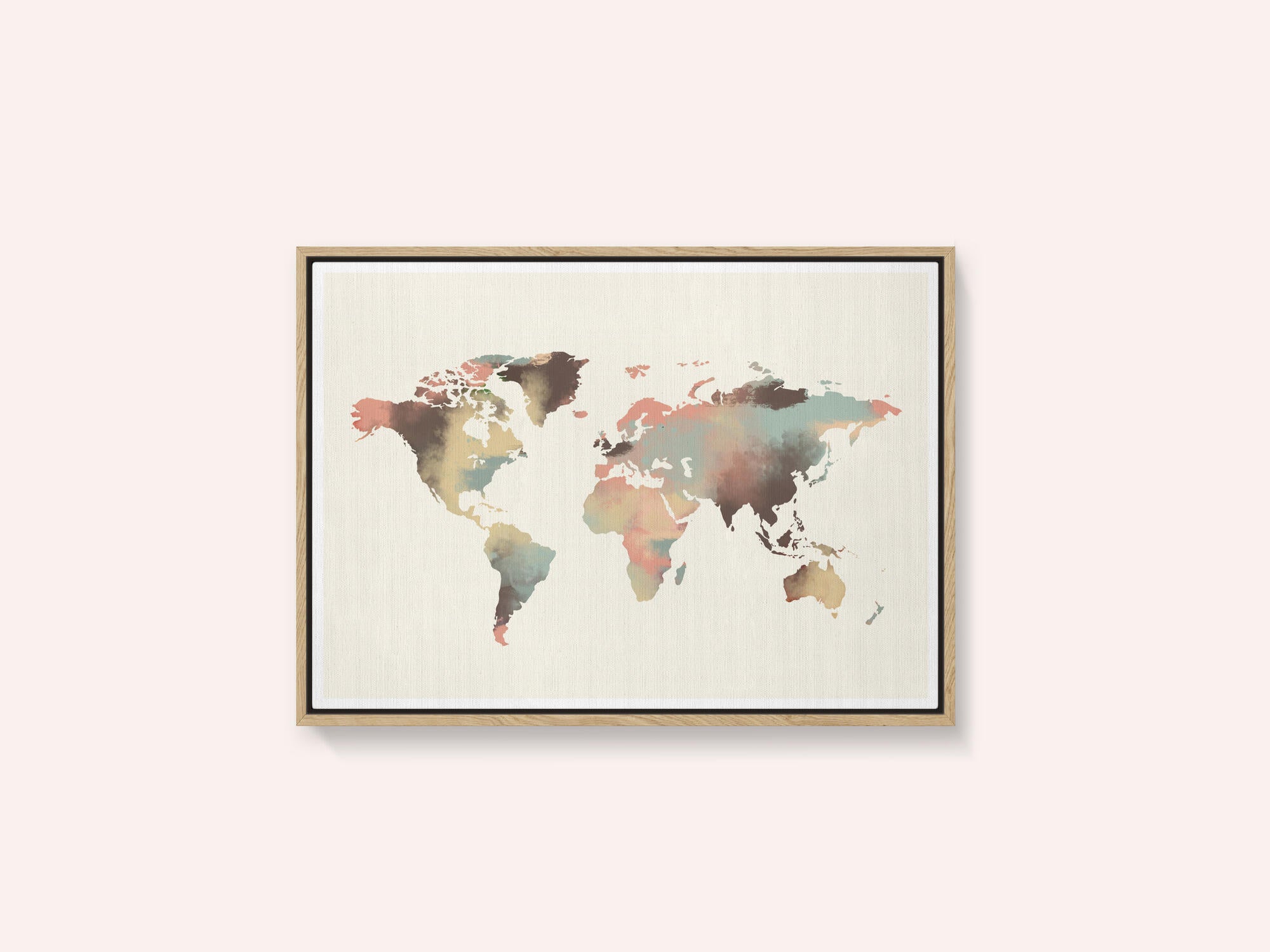 Watercolor World Map