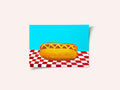 Hot Dog With Mustard Red Check Blue