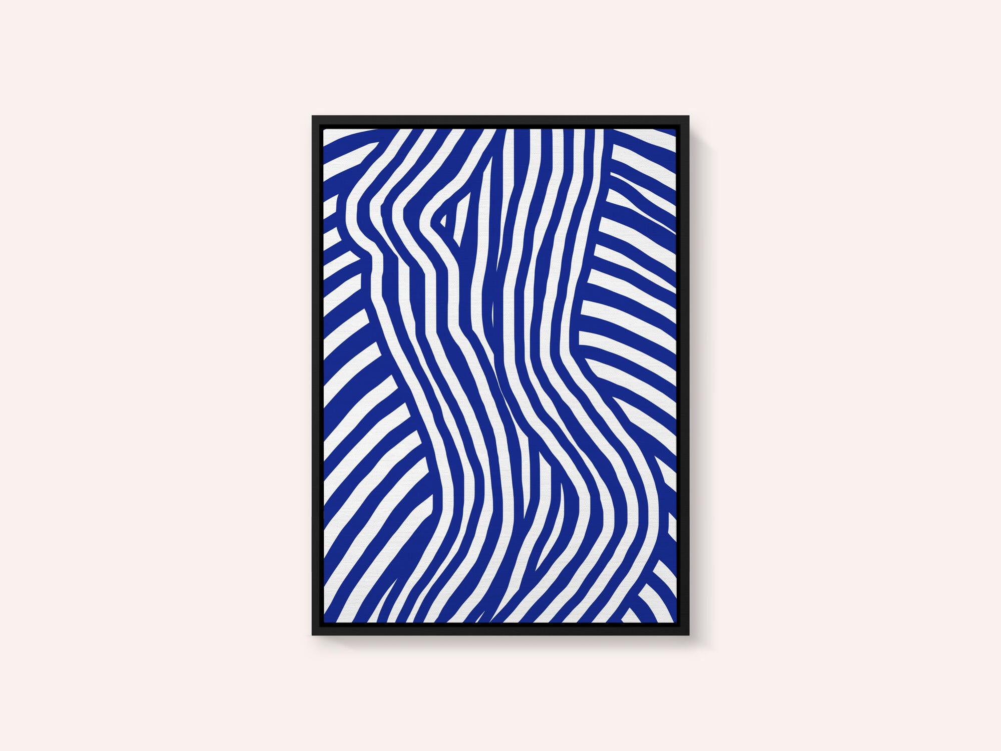 Blue and White Striped Nude