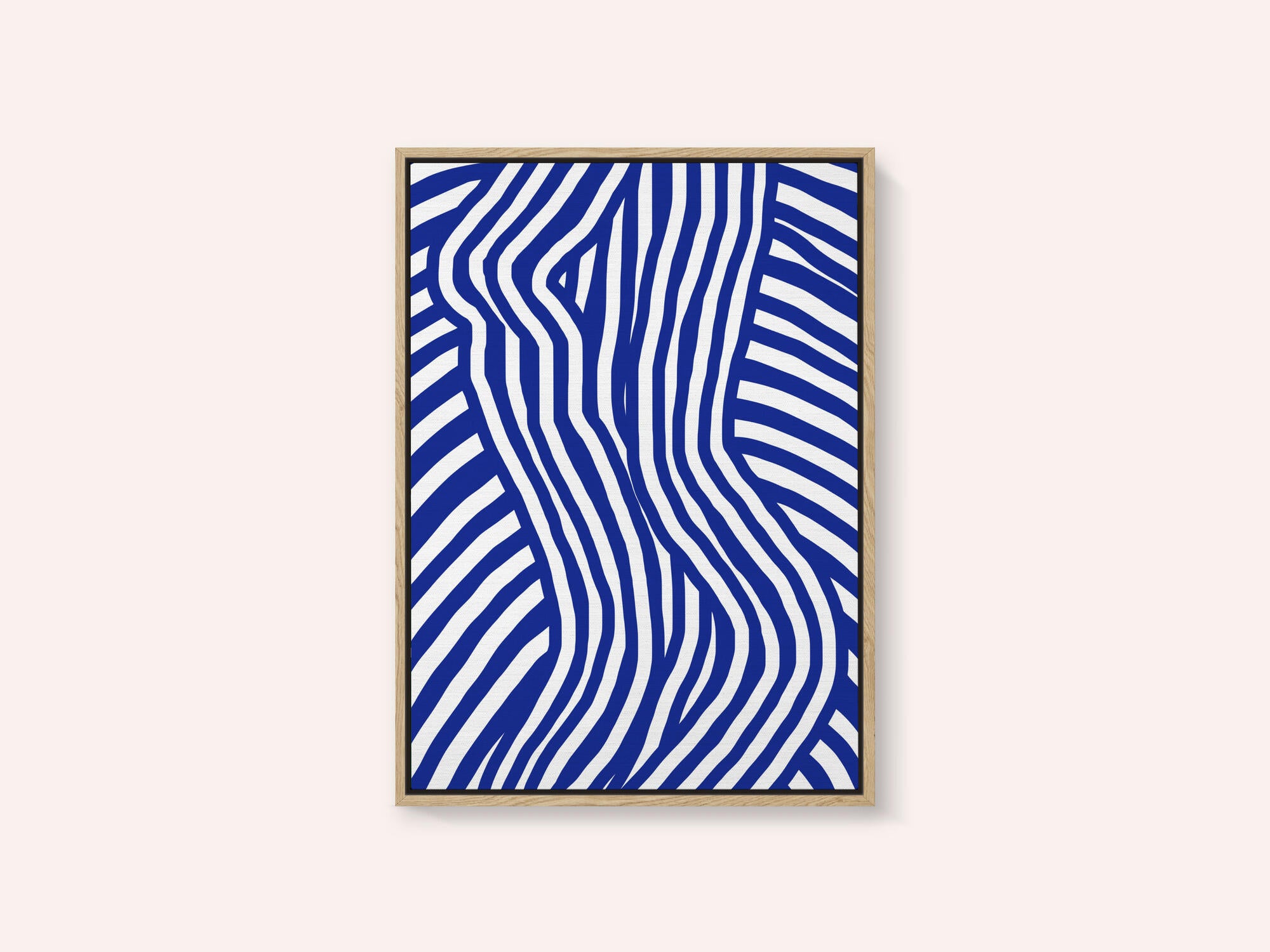 Blue and White Striped Nude