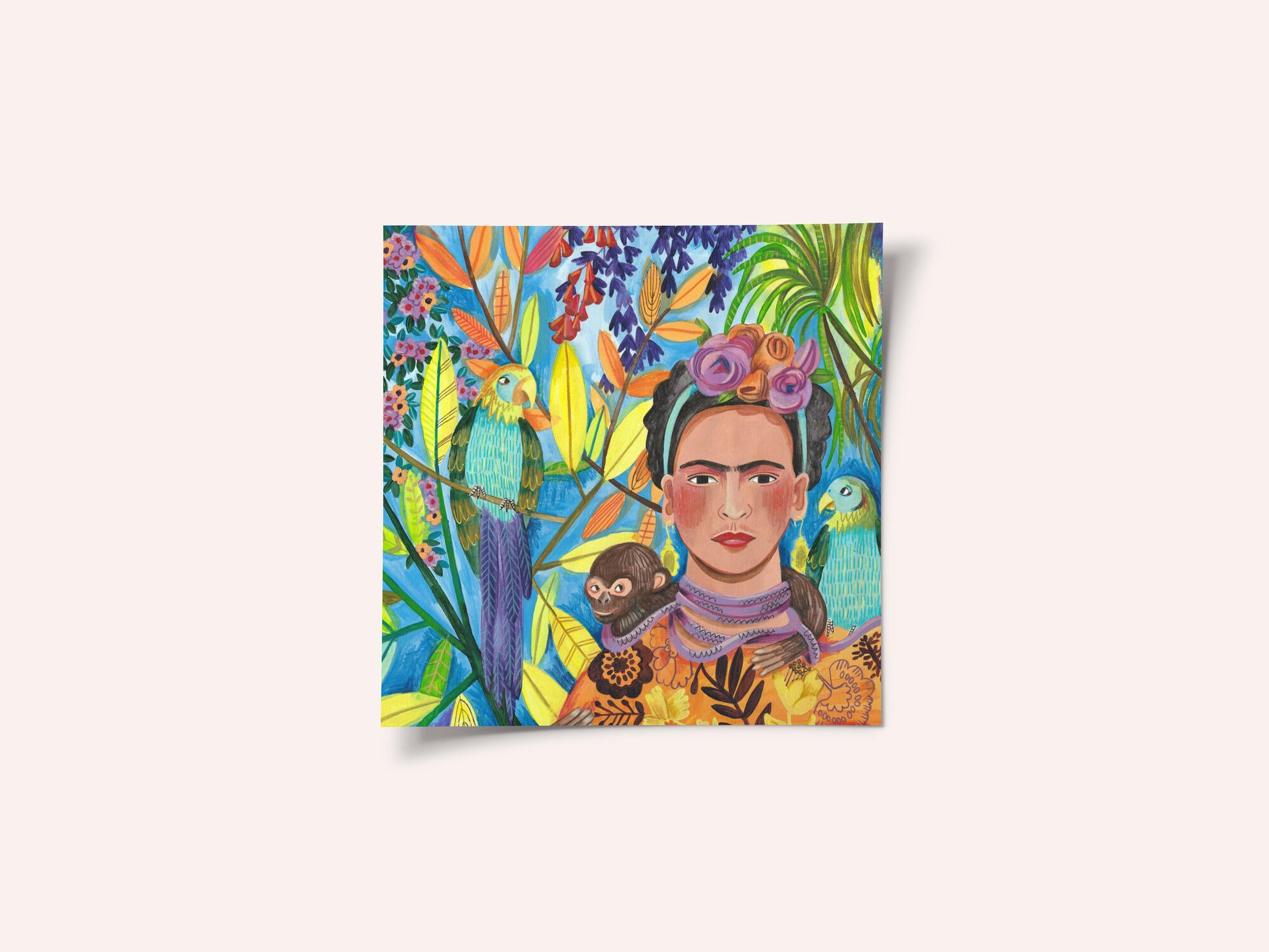 Frida and her parrots