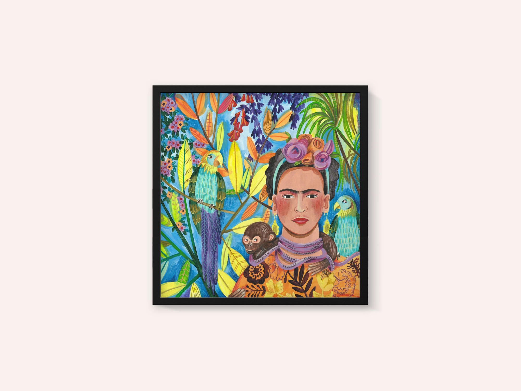 Frida and her parrots