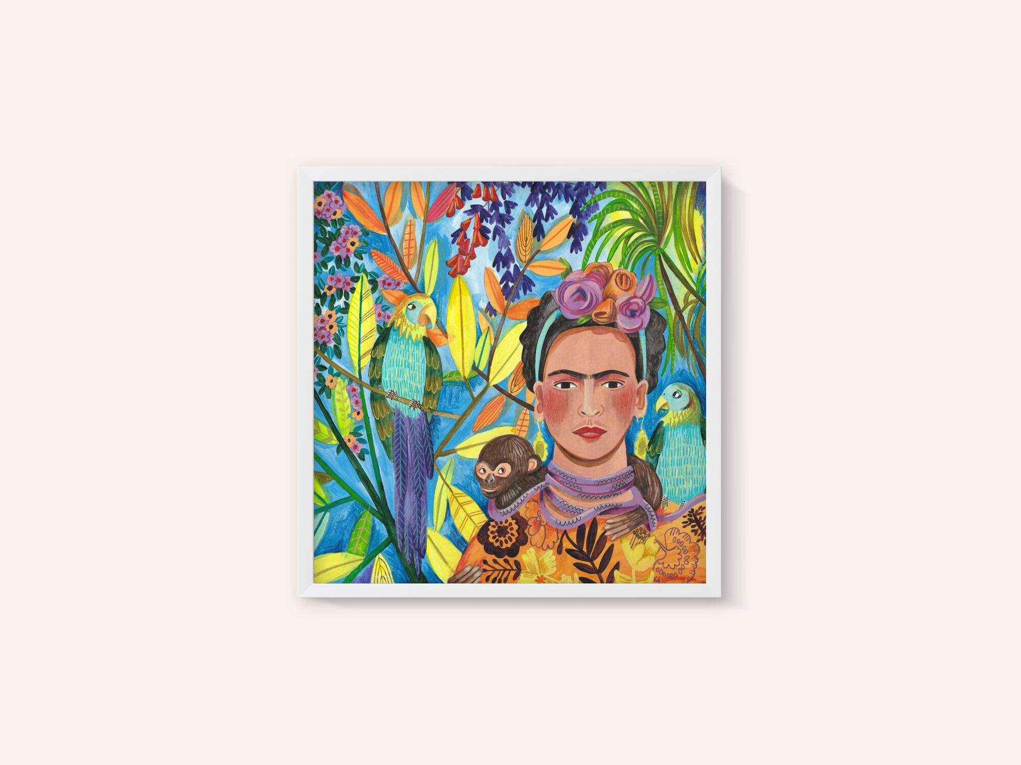Frida and her parrots