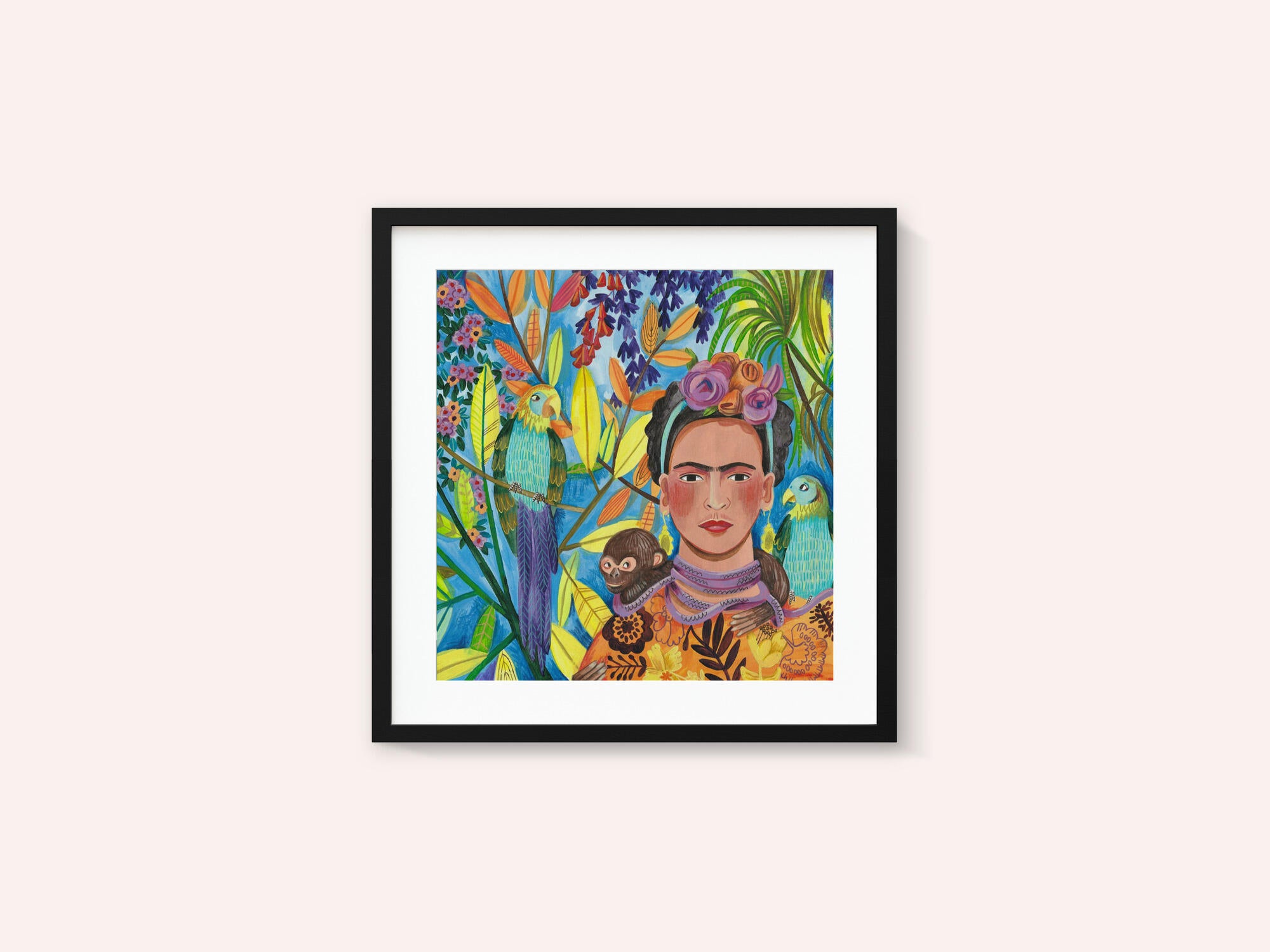 Frida and her parrots